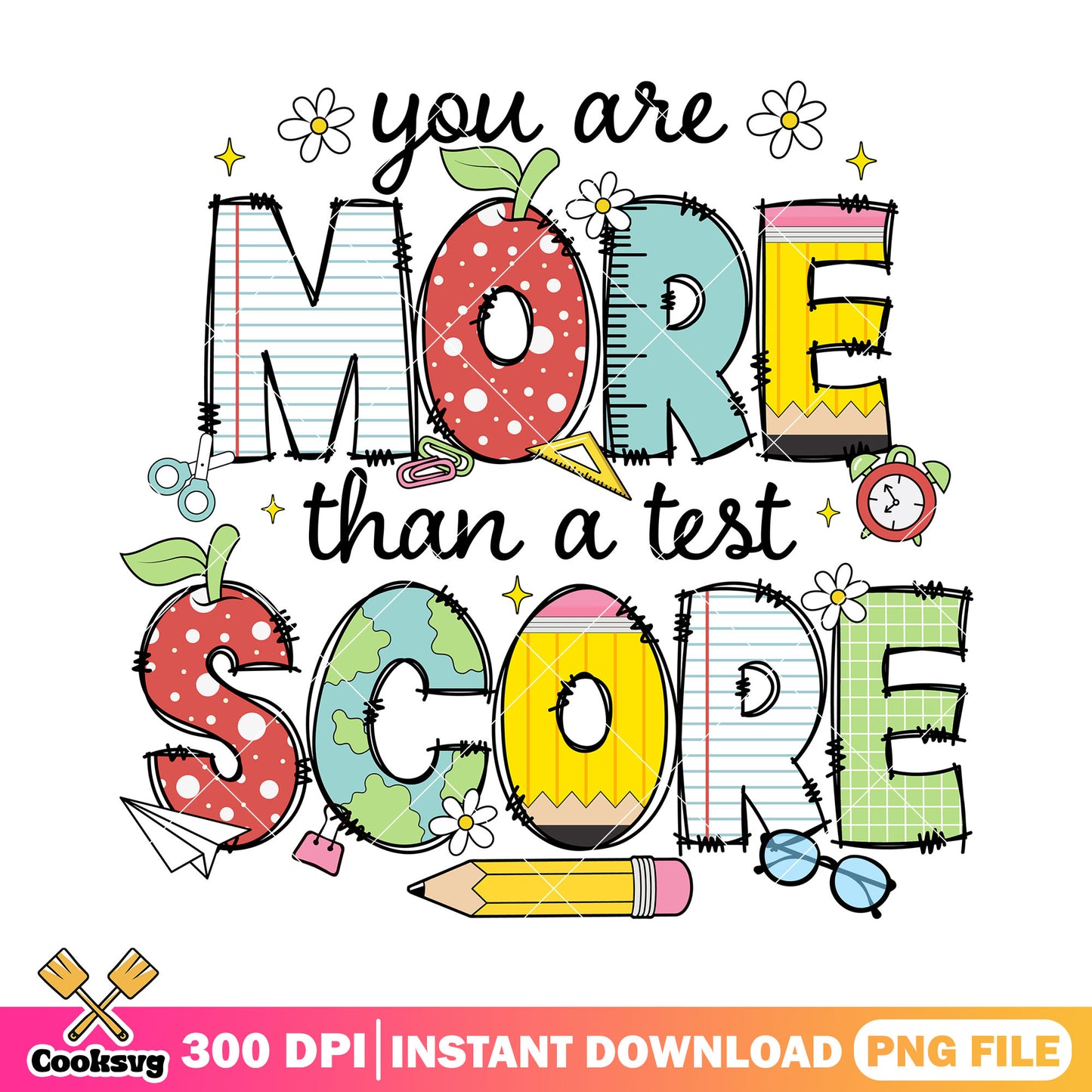 More score design png, back to school font png, alphabet colors png