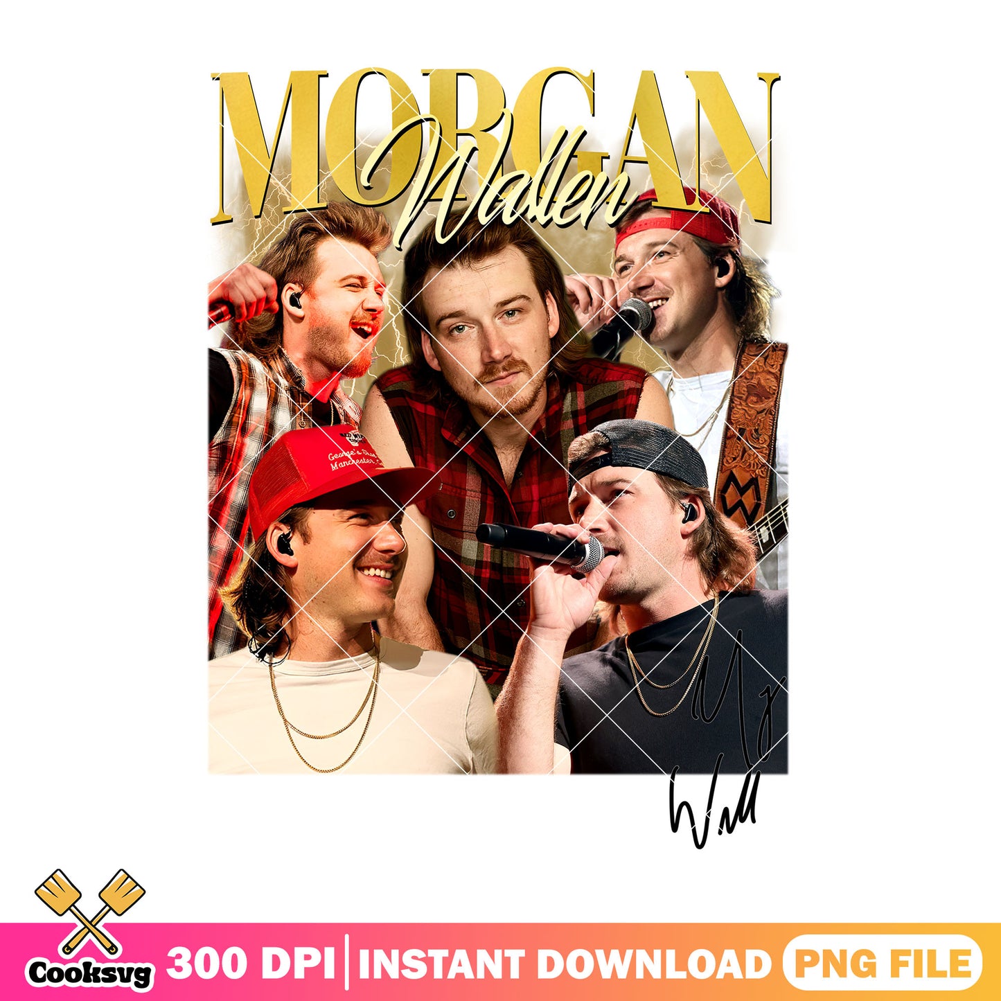 Morgan wallen signature png, morgan wallen tour png, morgan wallen png