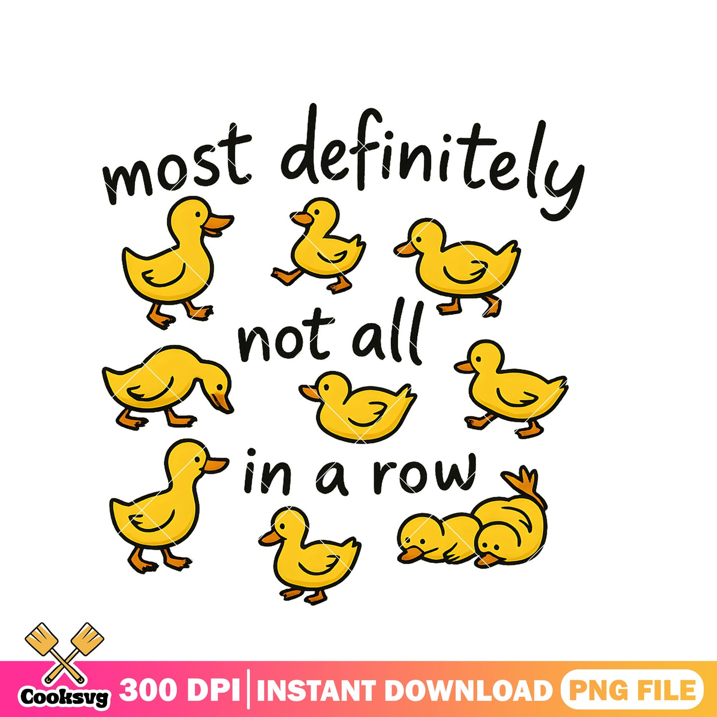 Most definitely not all png, cute duck png, baby duck png