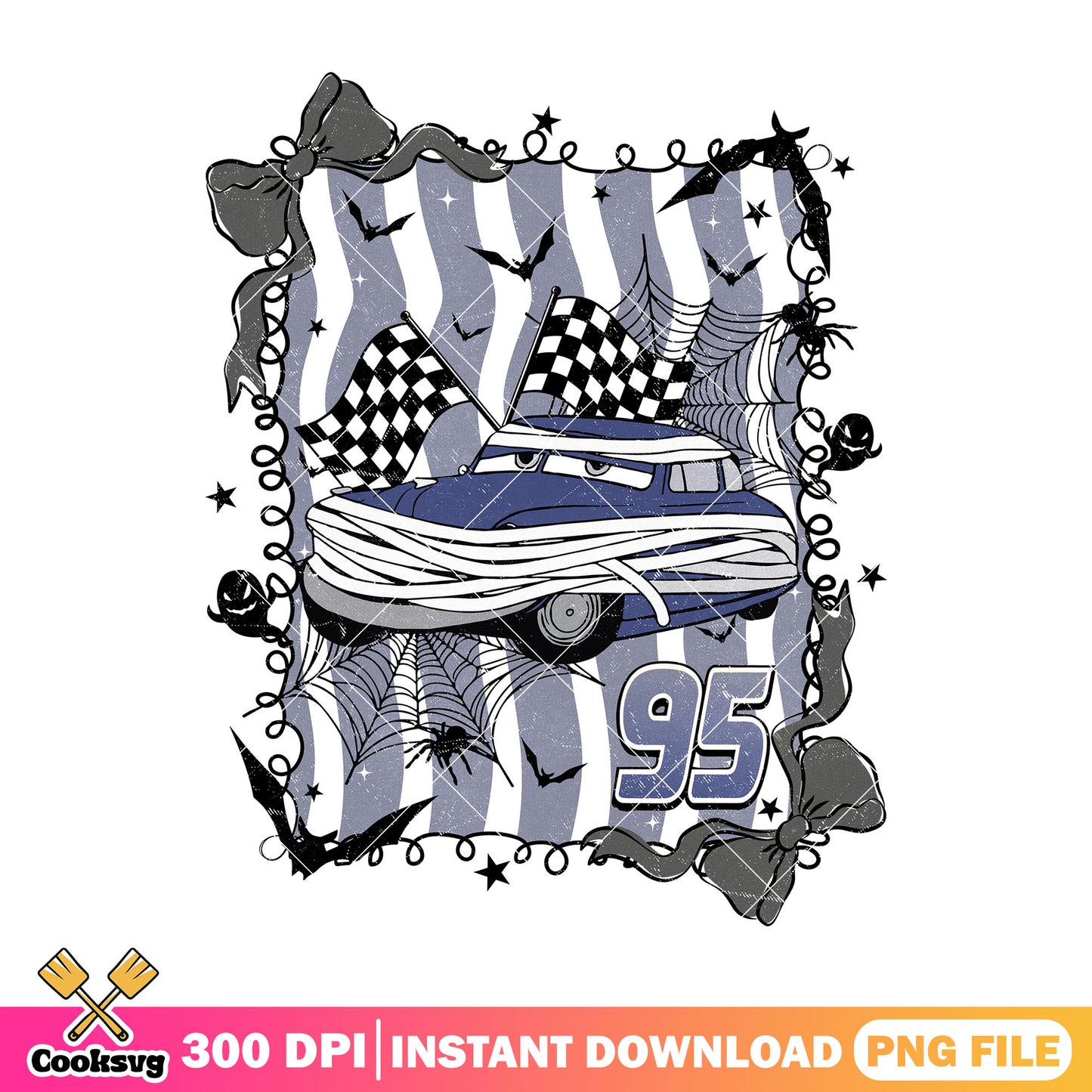 Mummy lightning mcqueen art png, cars disney png, cars halloween png