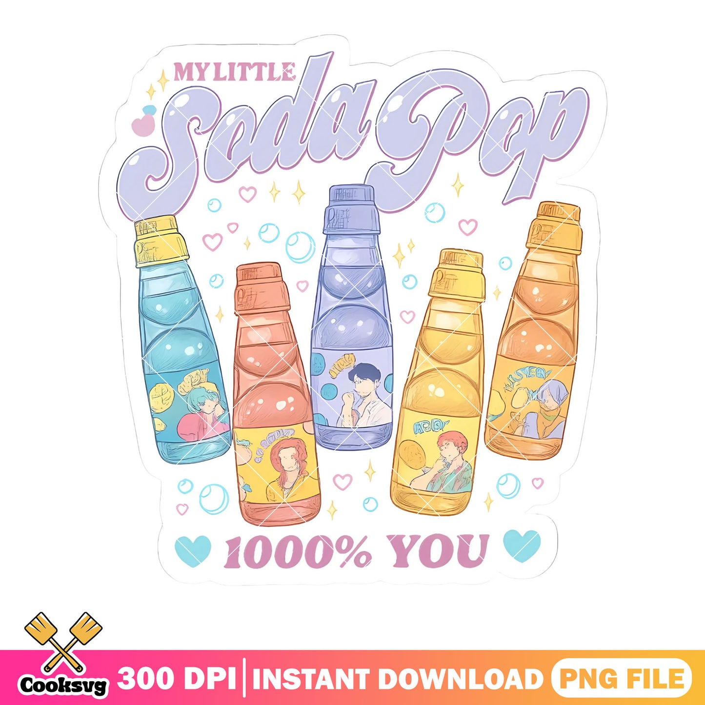My little soda pop anime png, soda poster png, soda boy kpop png