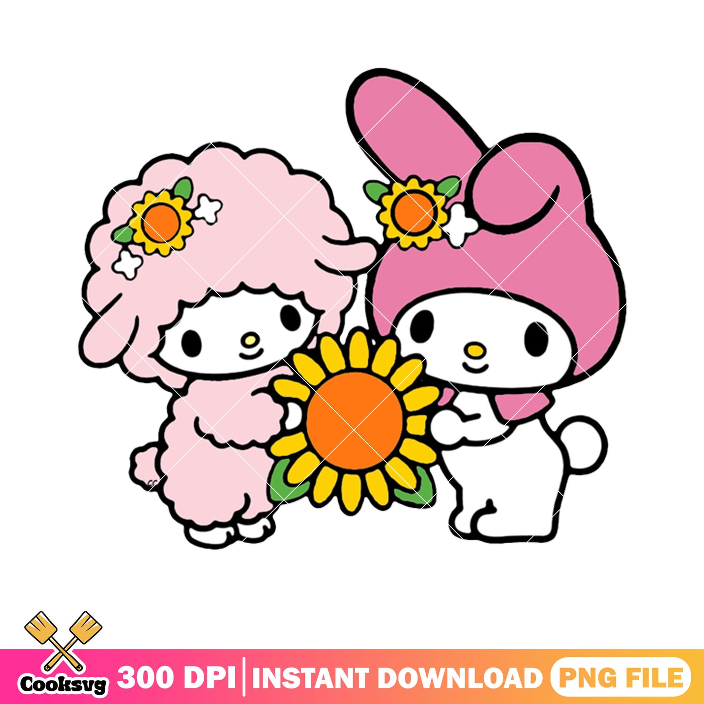My melody and her friends png, my melody png, sanrio cartoon png