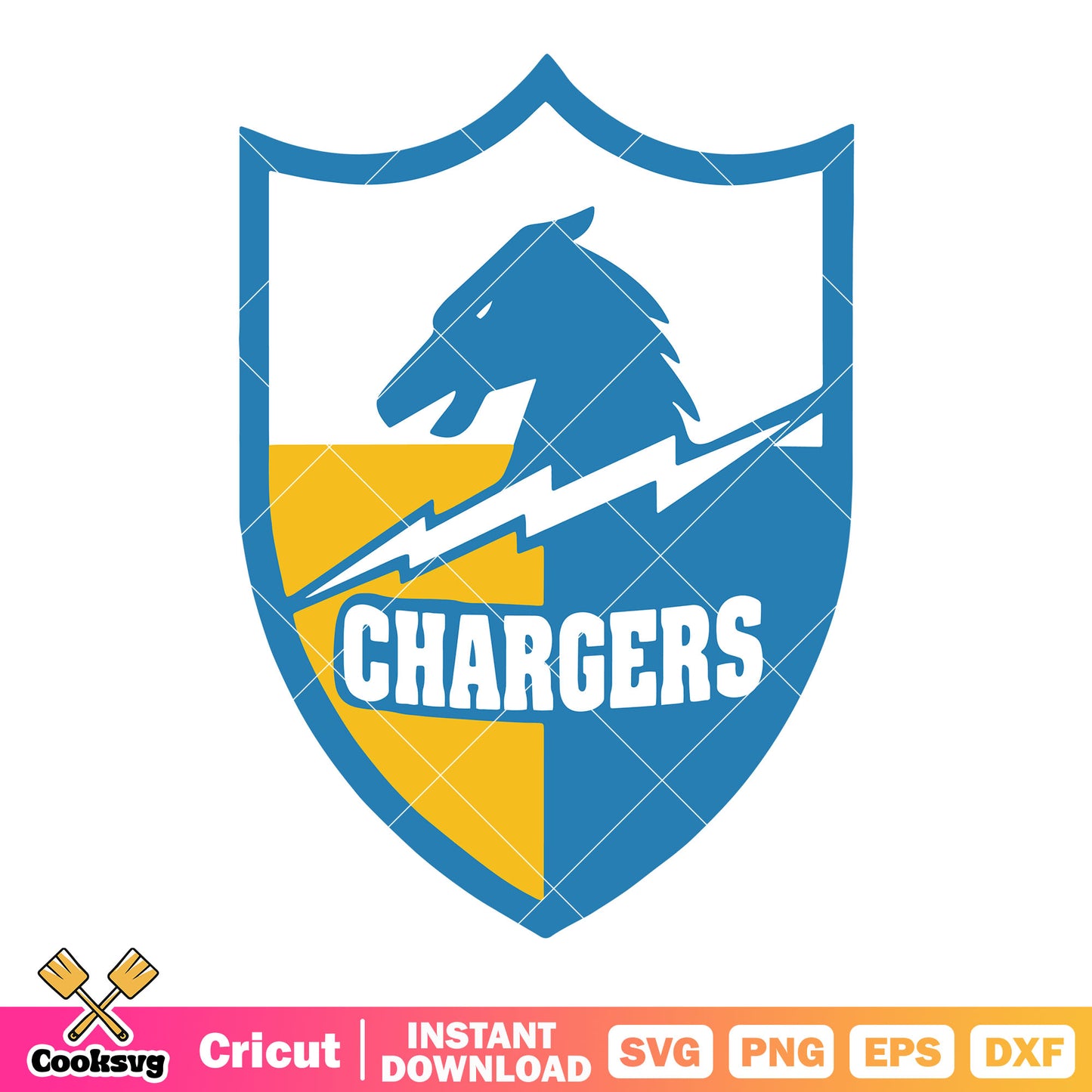 NFL LA team chargers svg, Los angeles chargers svg, afc west svg