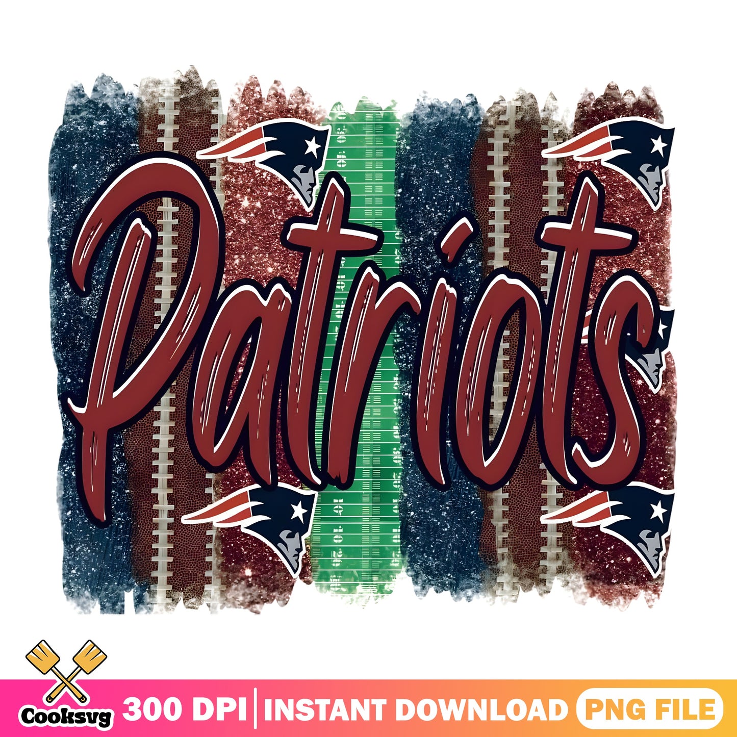 New England Patriots PNG, NFL Football Sublimation, Sports PNG