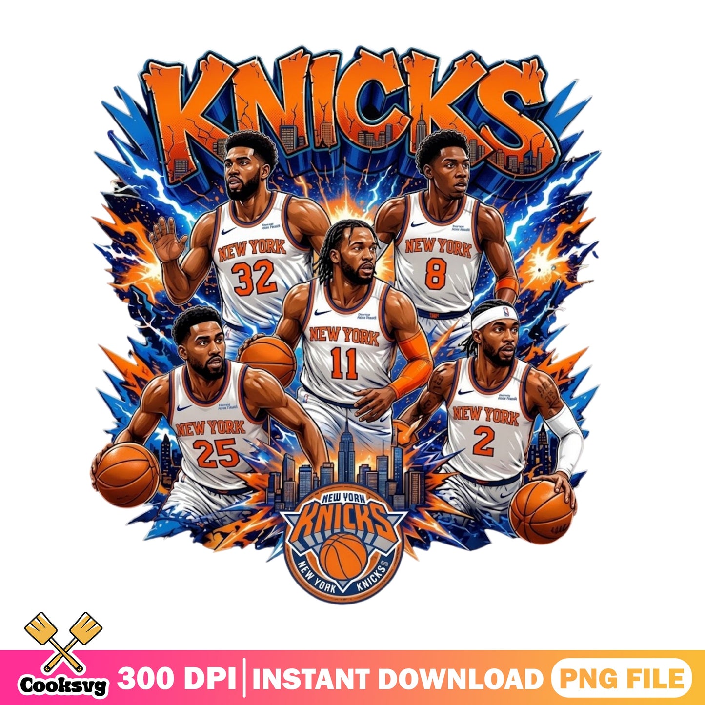 New York Knicks Basketball Team PNG, NBA Players PNG, Sports PNG