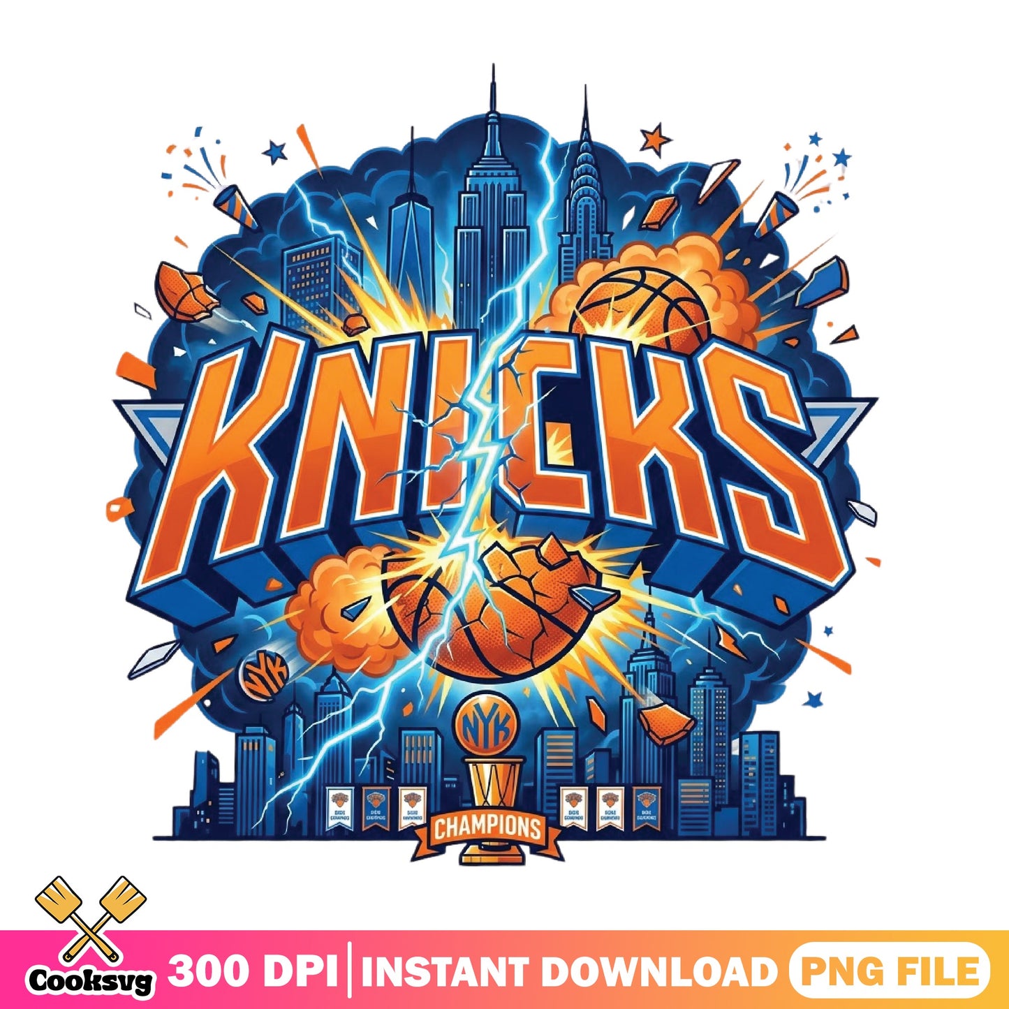 New York Knicks Champions PNG, NBA Basketball PNG, Knicks NYC PNG