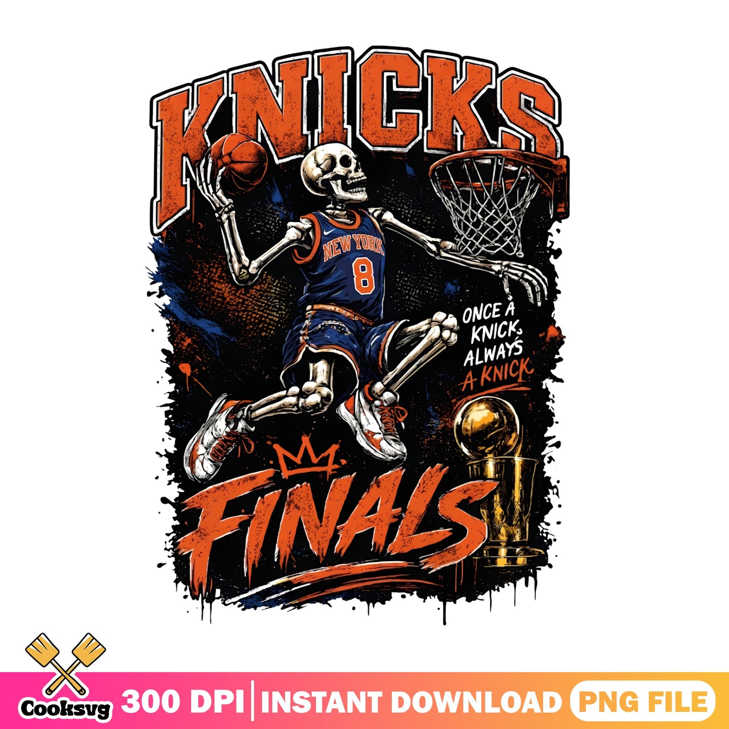 New York Knicks Finals Skeleton PNG, Knicks NBA PNG, Basketball PNG