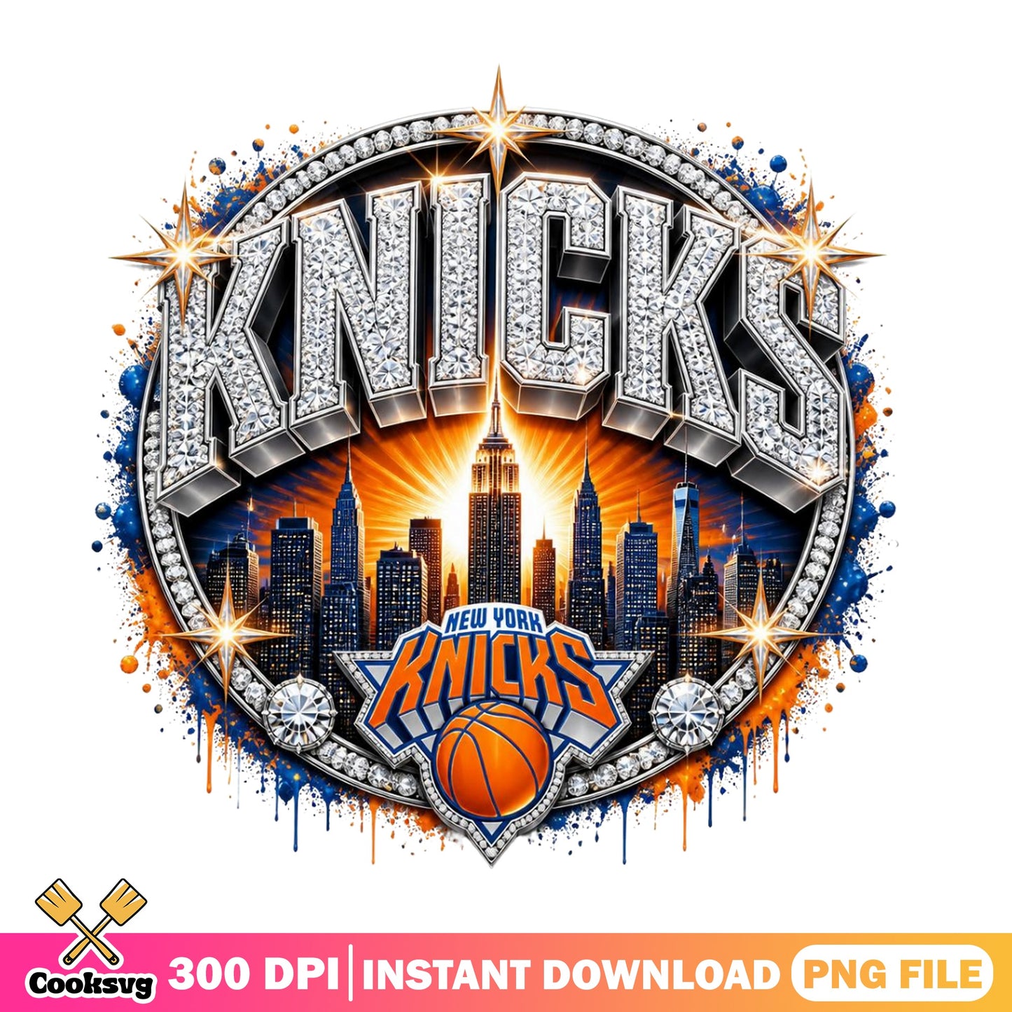 New York Knicks PNG, NBA Basketball Team PNG, Knicks Fan PNG