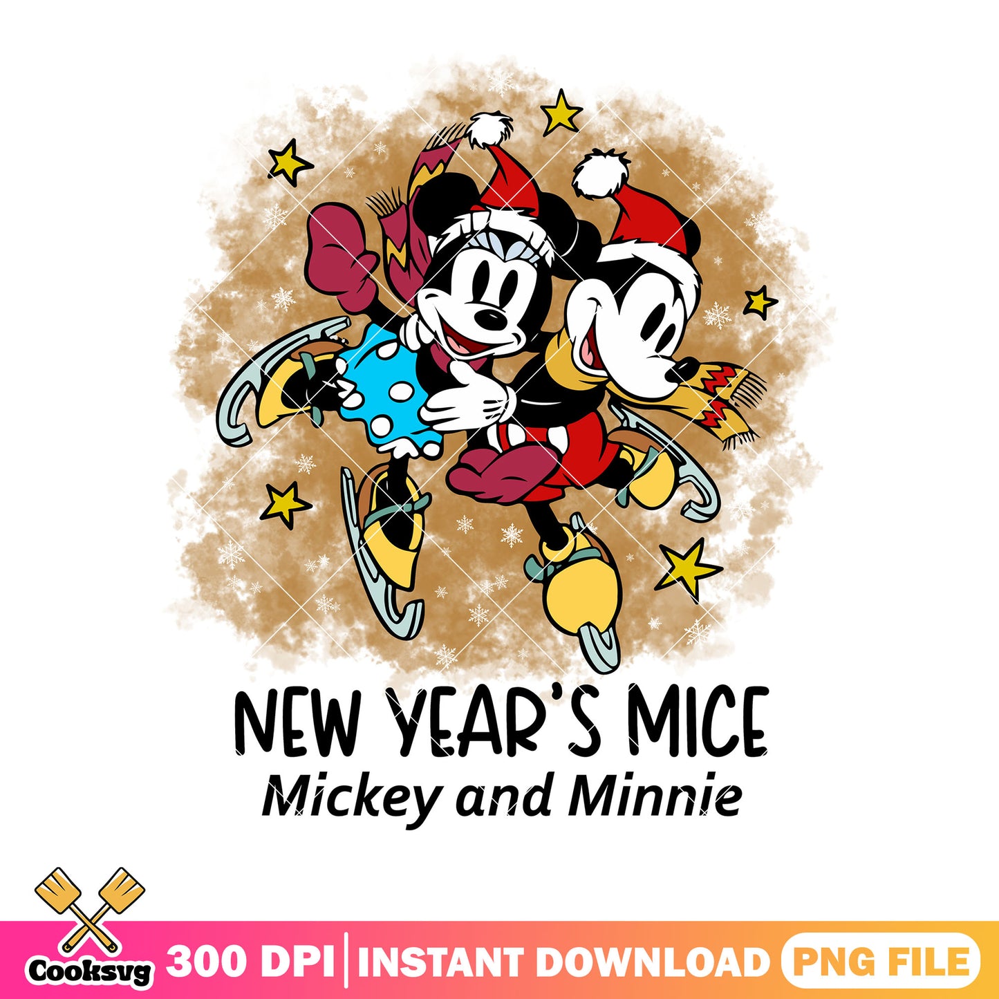 New year mice png, mickey and friends png, minnie mouse png