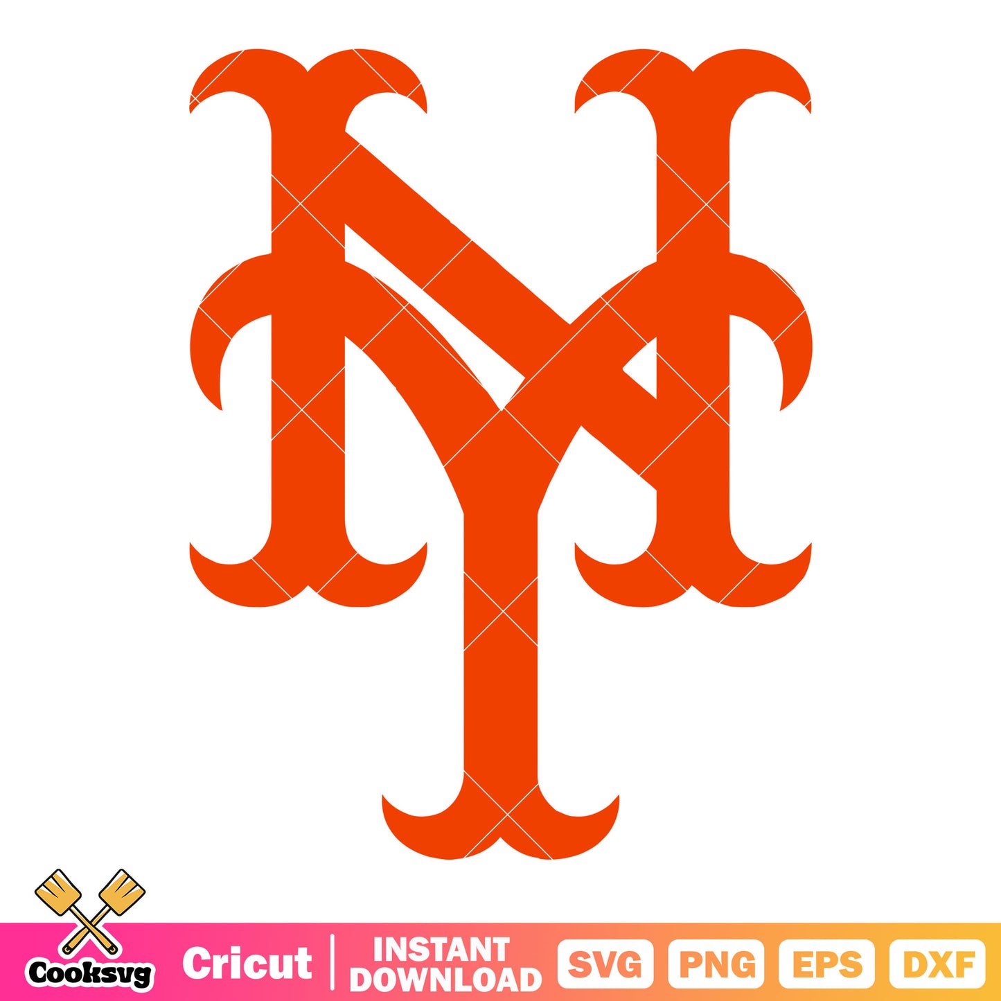 New york red crazy logo svg, giants svg, football america svg