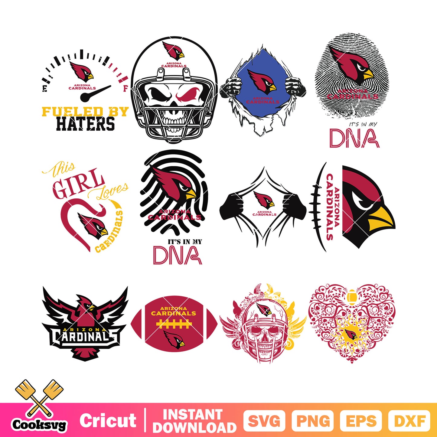 Nfl football team bundle svg, arizona cardinals bundle svg, NFC bundle svg