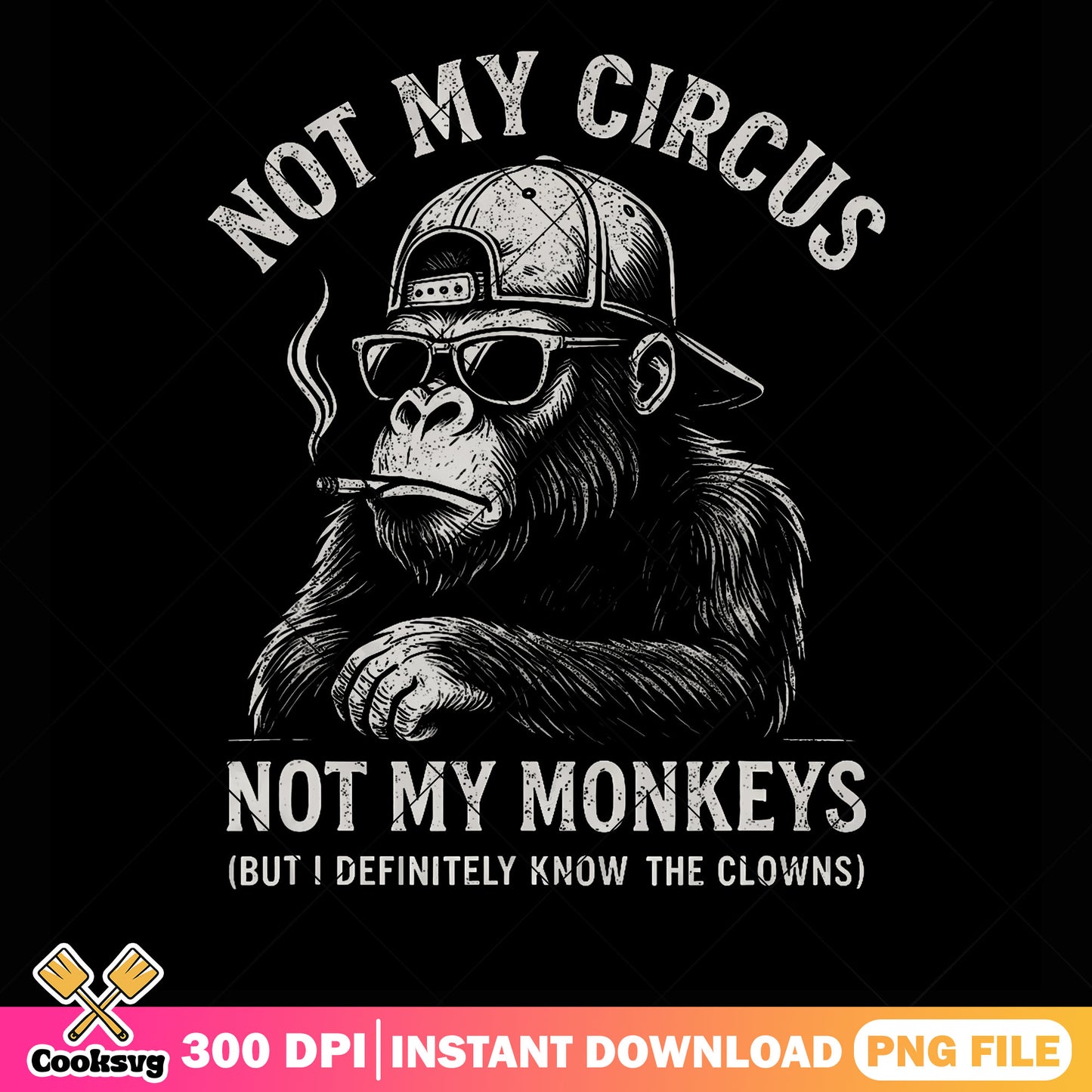 Not my circus png, smoking cigarettes png, christmas gifts png