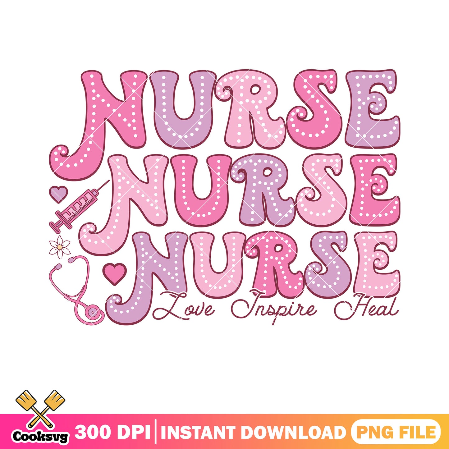 Nurse love inspire heal png, valentine love png, valentine season png