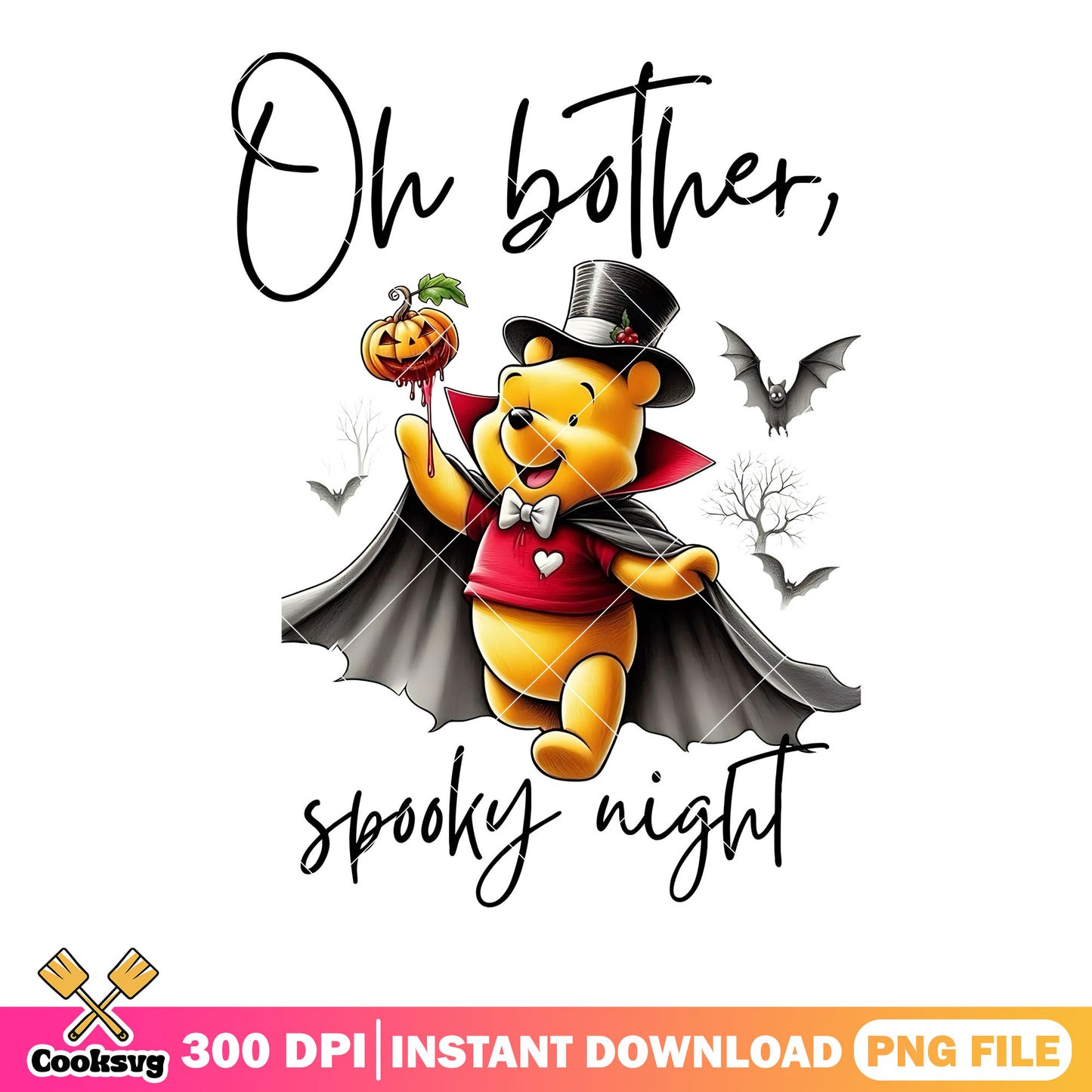 Oh better pooh the winnie png, disney halloween png, spooky nights png