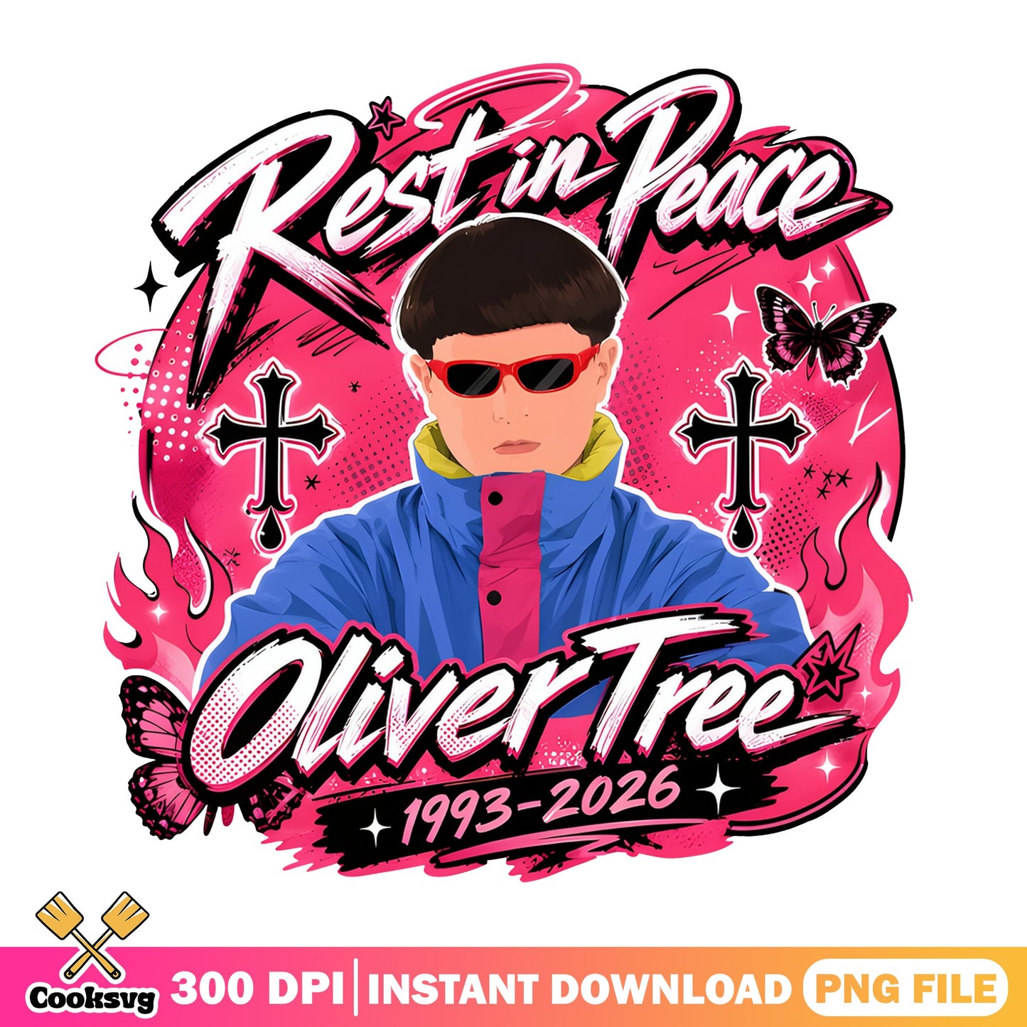 Oliver Tree Rest In Peace PNG, RIP Oliver Tree 1993, Music PNG