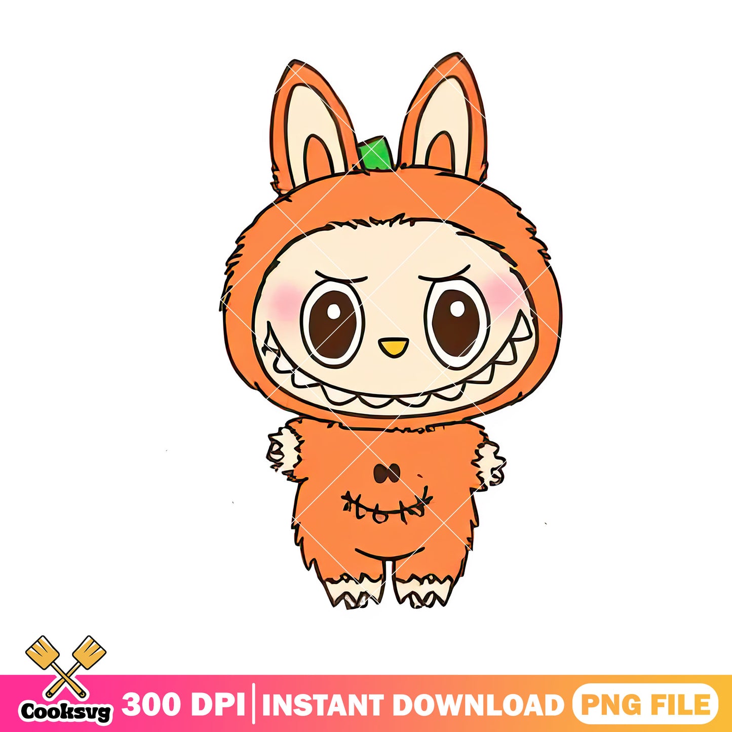 Orange labubu png, labubu monster png, labubu near me png