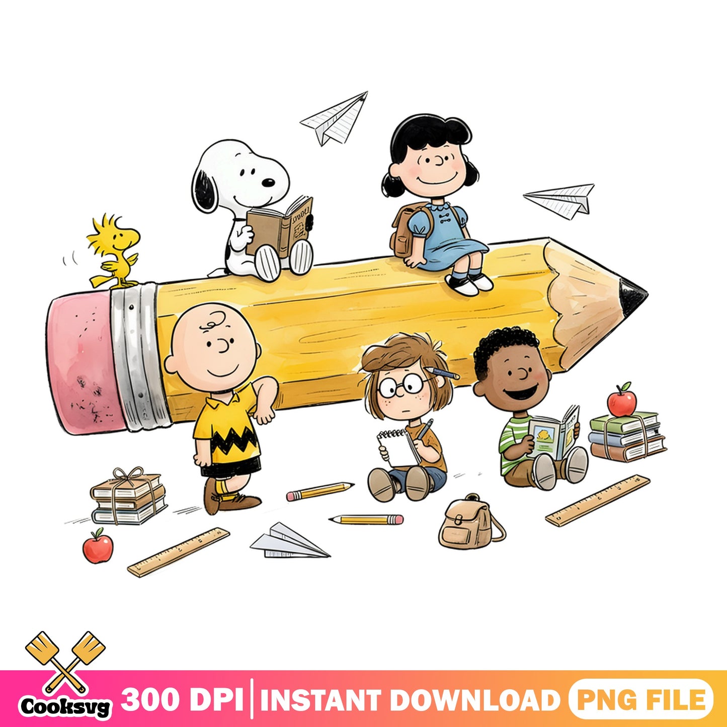 Peanuts Back To School PNG, Snoopy Charlie Brown PNG, Teacher PNG