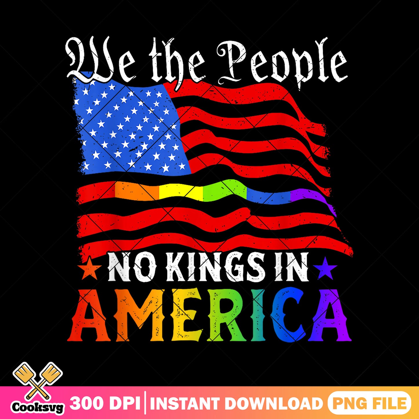 People serve no kings png, no kings quote png, america no king png