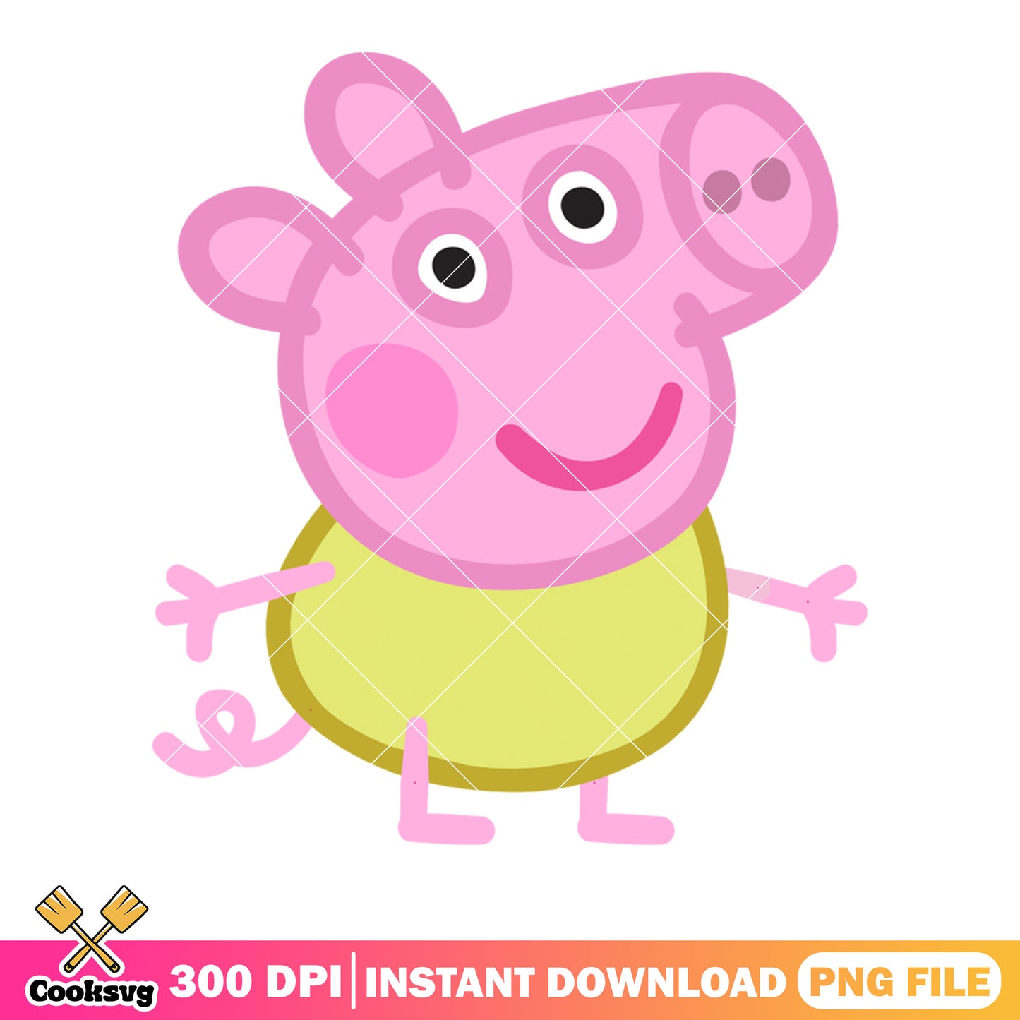 Peppa pig cartoon png, show for kids png, george pig png