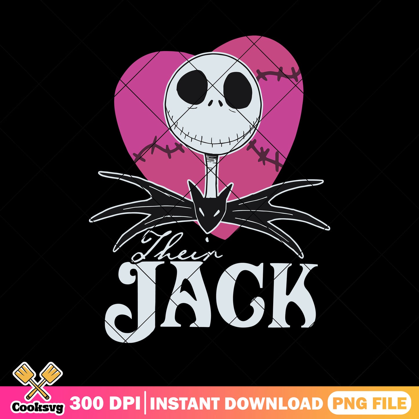 Pink heart jack design png, big heart png, halloween cartoon png