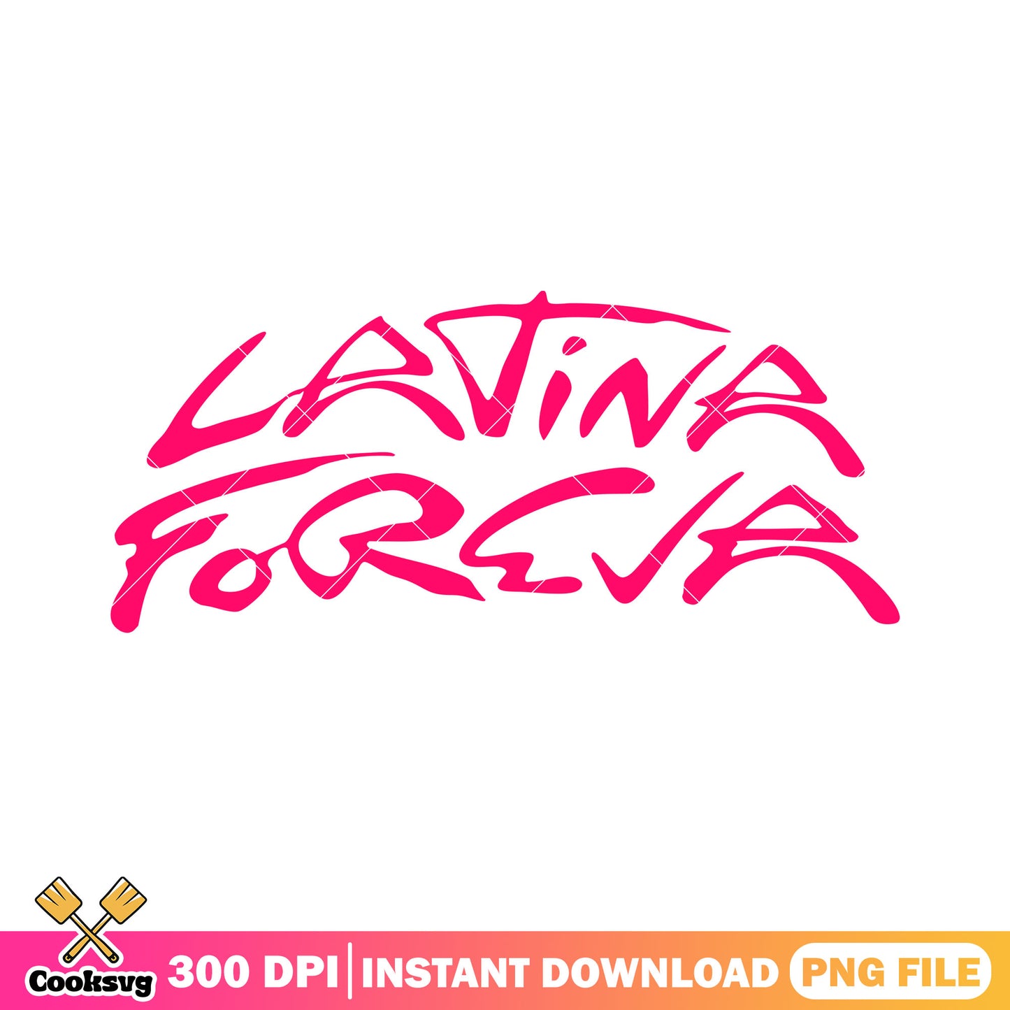 Pink latina forever funny design png, karol g latina forever png