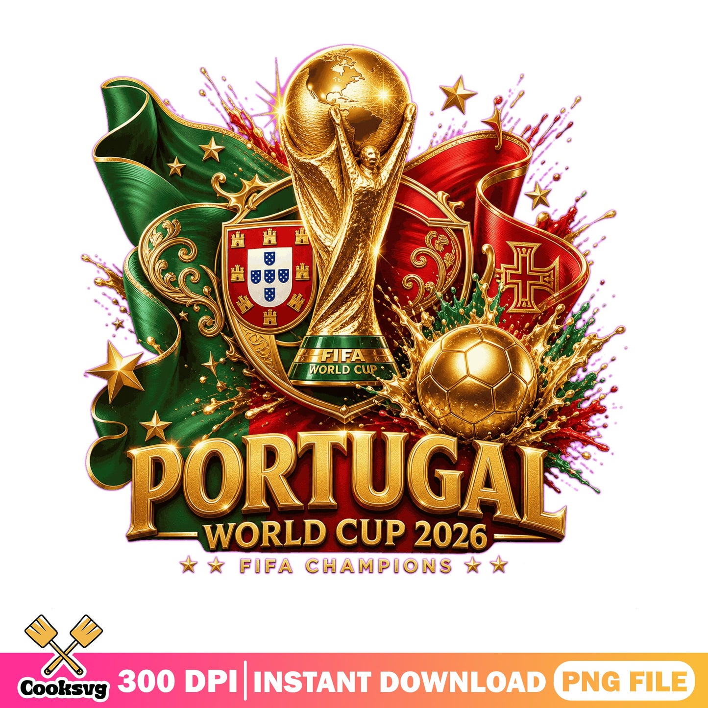 Portugal World Cup 2026 PNG, FIFA Champions Soccer PNG, Football PNG