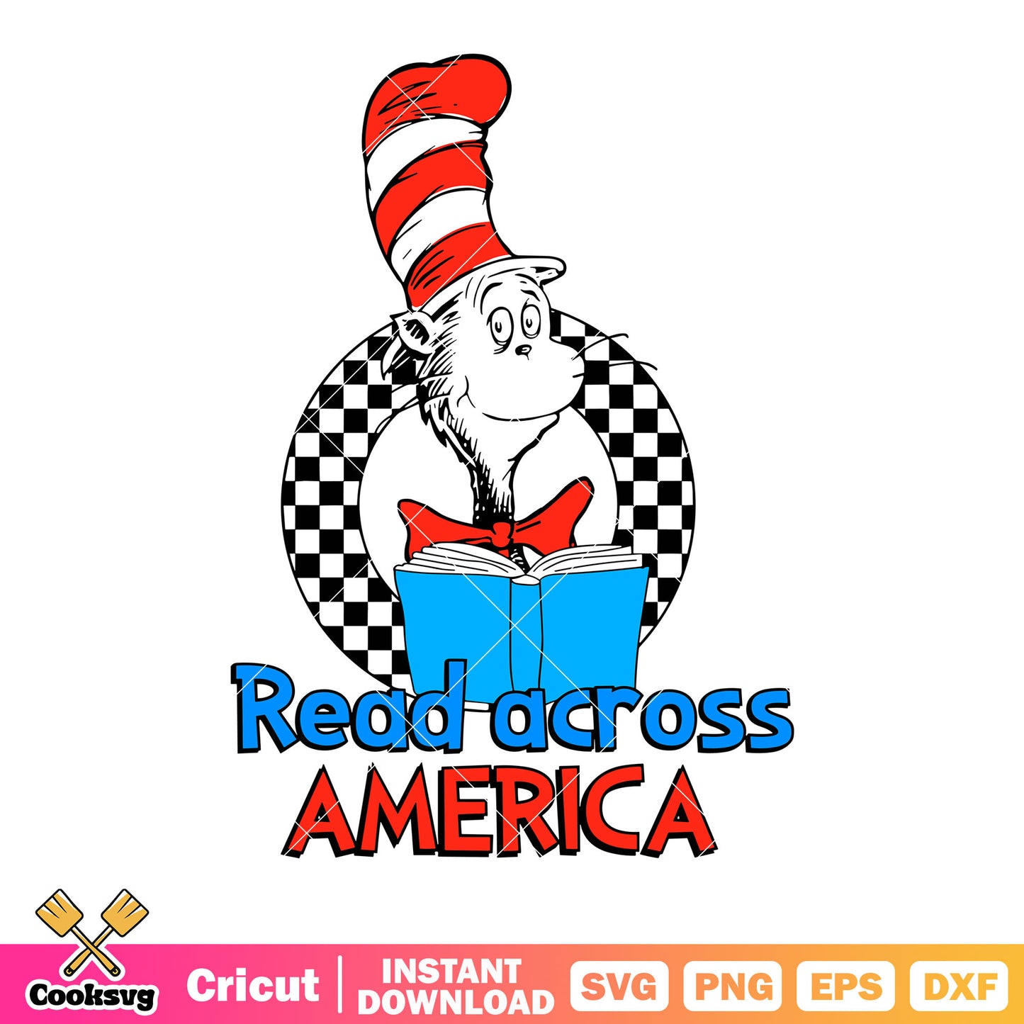 Read across america svg, red bow tie svg, the starting line svg