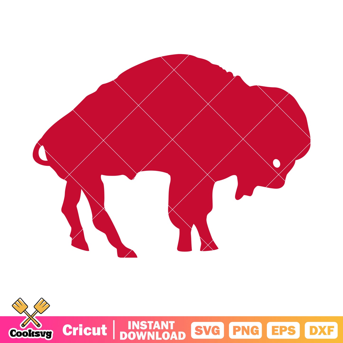 Red buffalo logo svg, buffalo bills svg, nfl teams svg