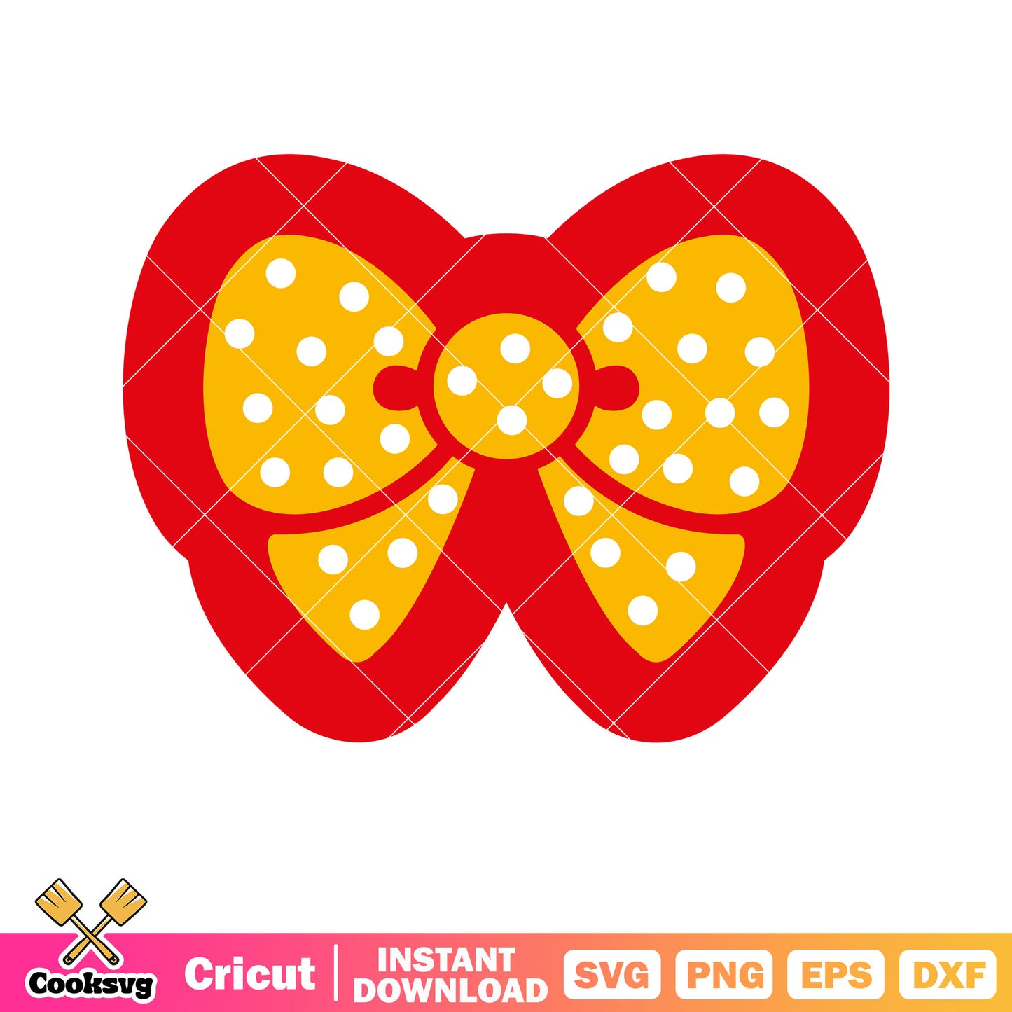 Red hello kitty bow tie svg file, hello kitty head svg, kitty cat svg