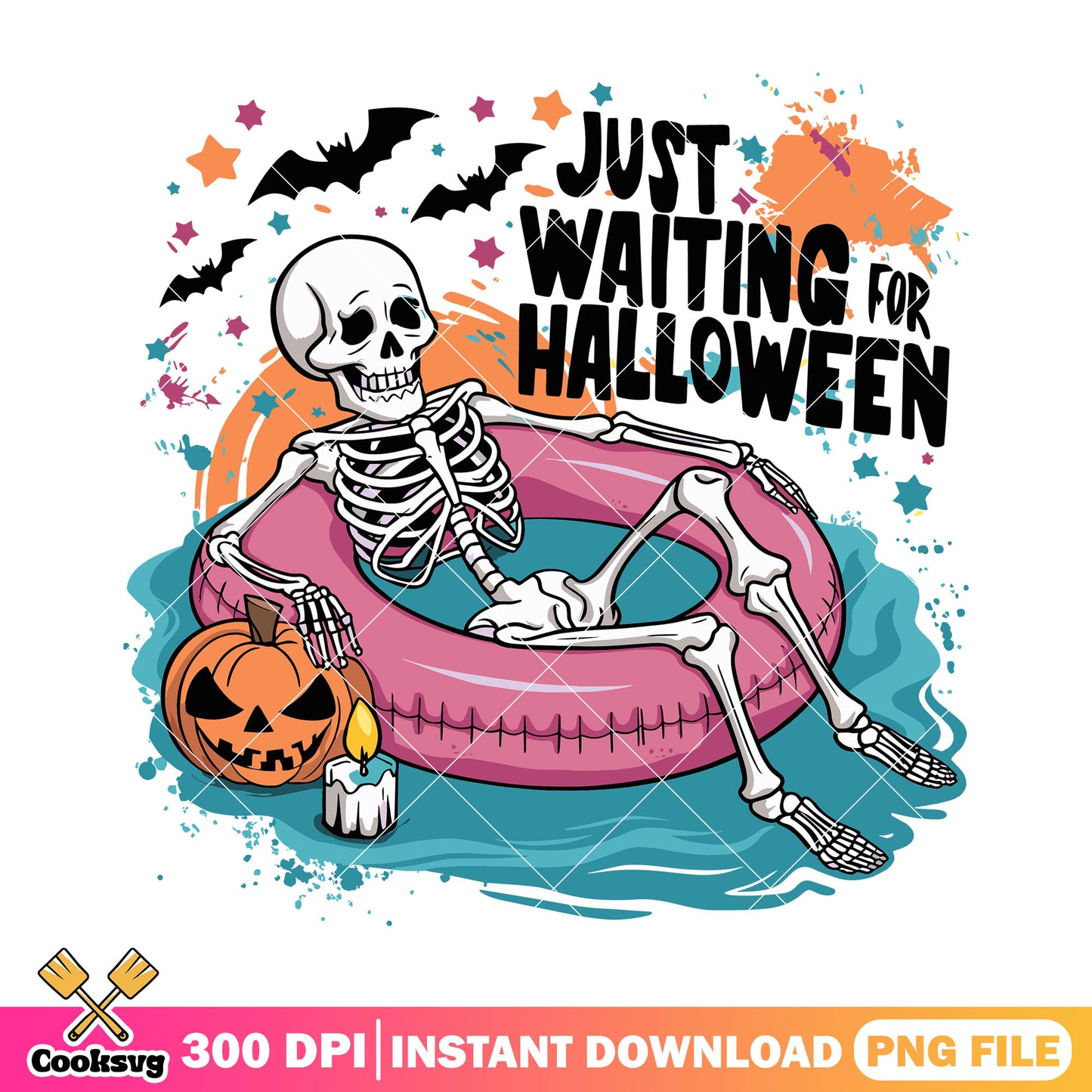 Retro Skeleton just waiting png, halloween movie png, horror body png