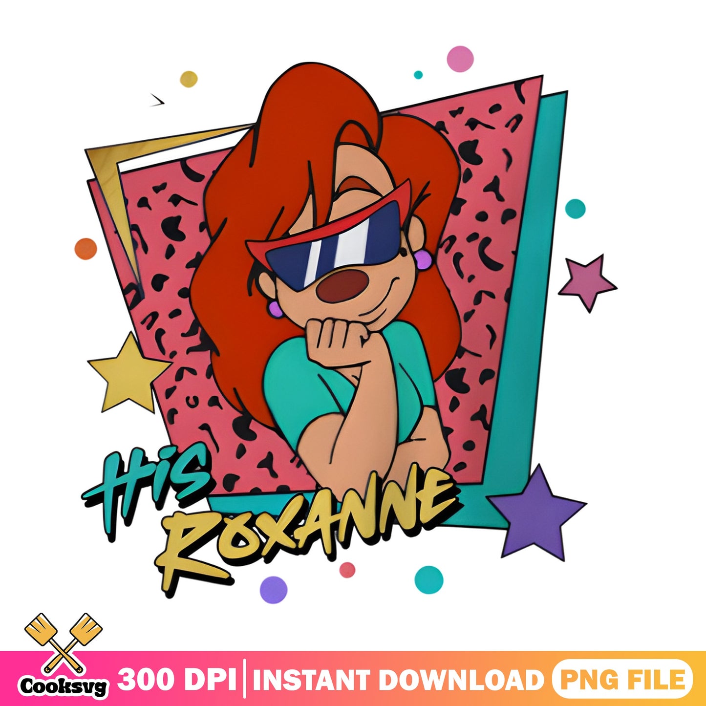 Roxanne A Goofy Movie PNG, His Roxanne Disney PNG, Retro PNG