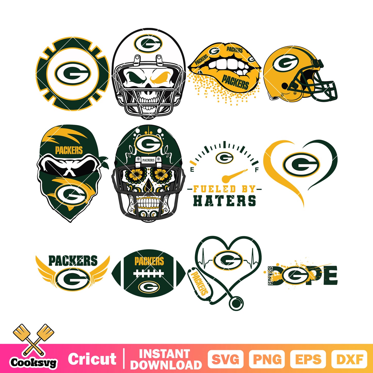 Rugby nfl ball packer bundle svg, green bay packer gif svg, nfc svg
