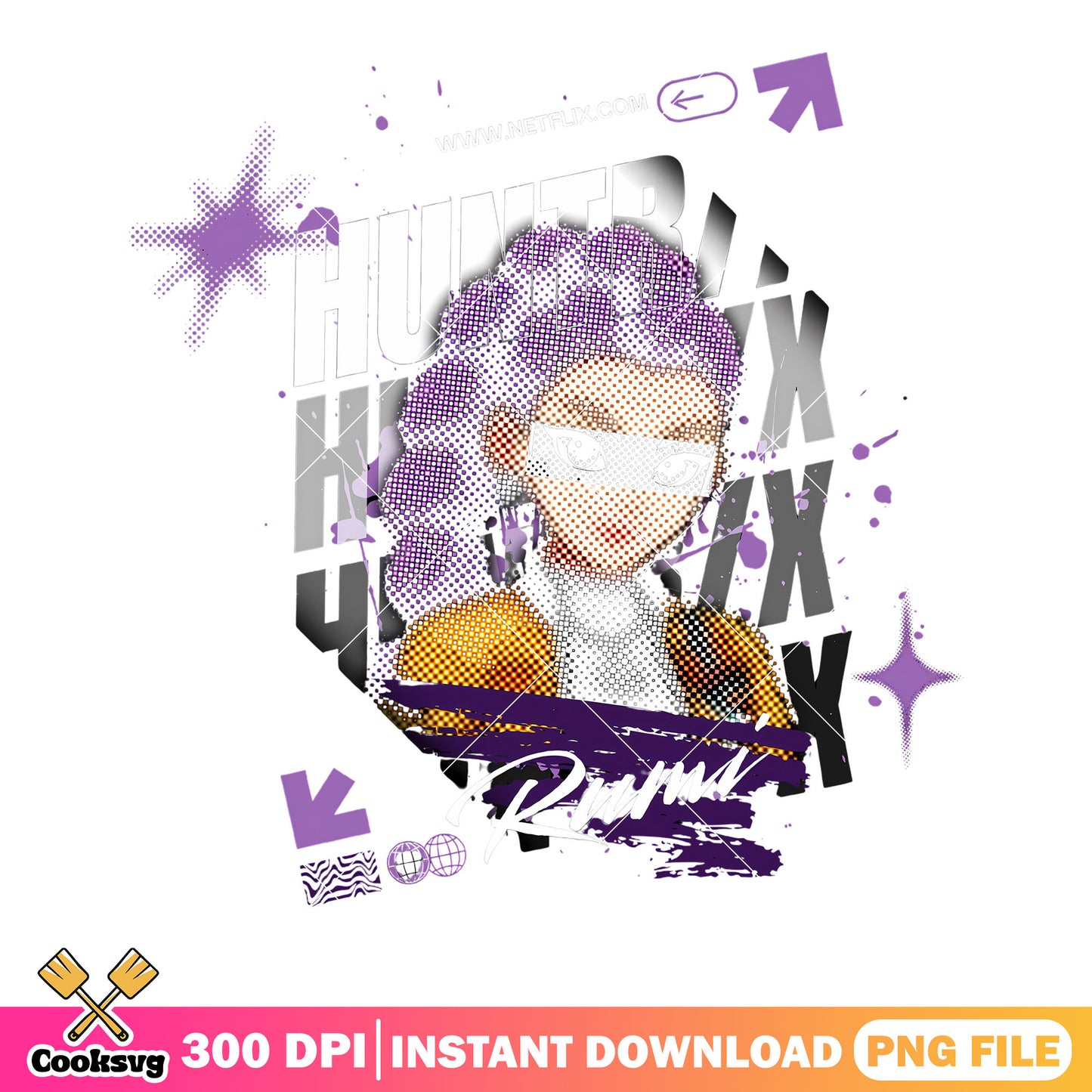 Rumi poster girl kpop anime png, rumi kpop png, rumi demon png