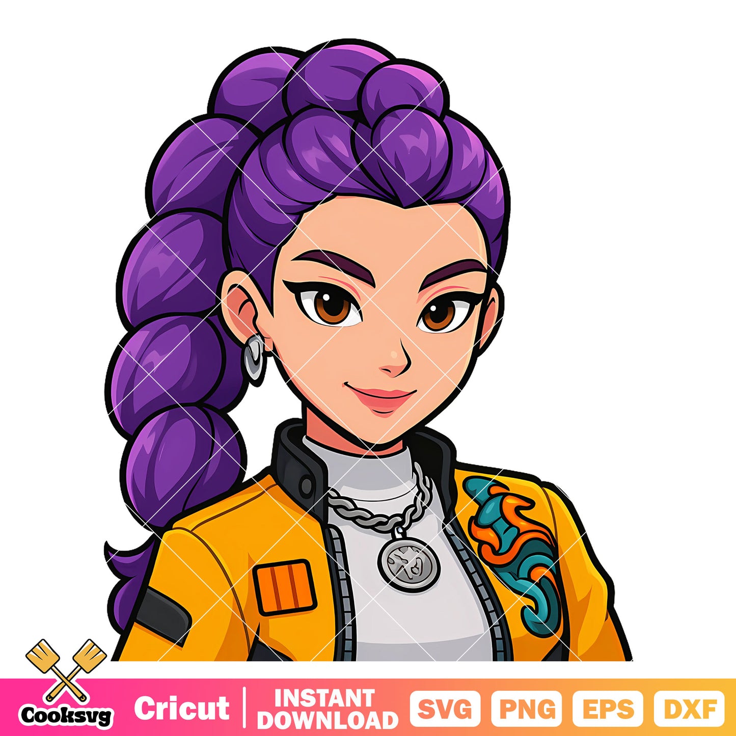 Rumi profile photo svg, rumi huntrix svg, huntrix member svg