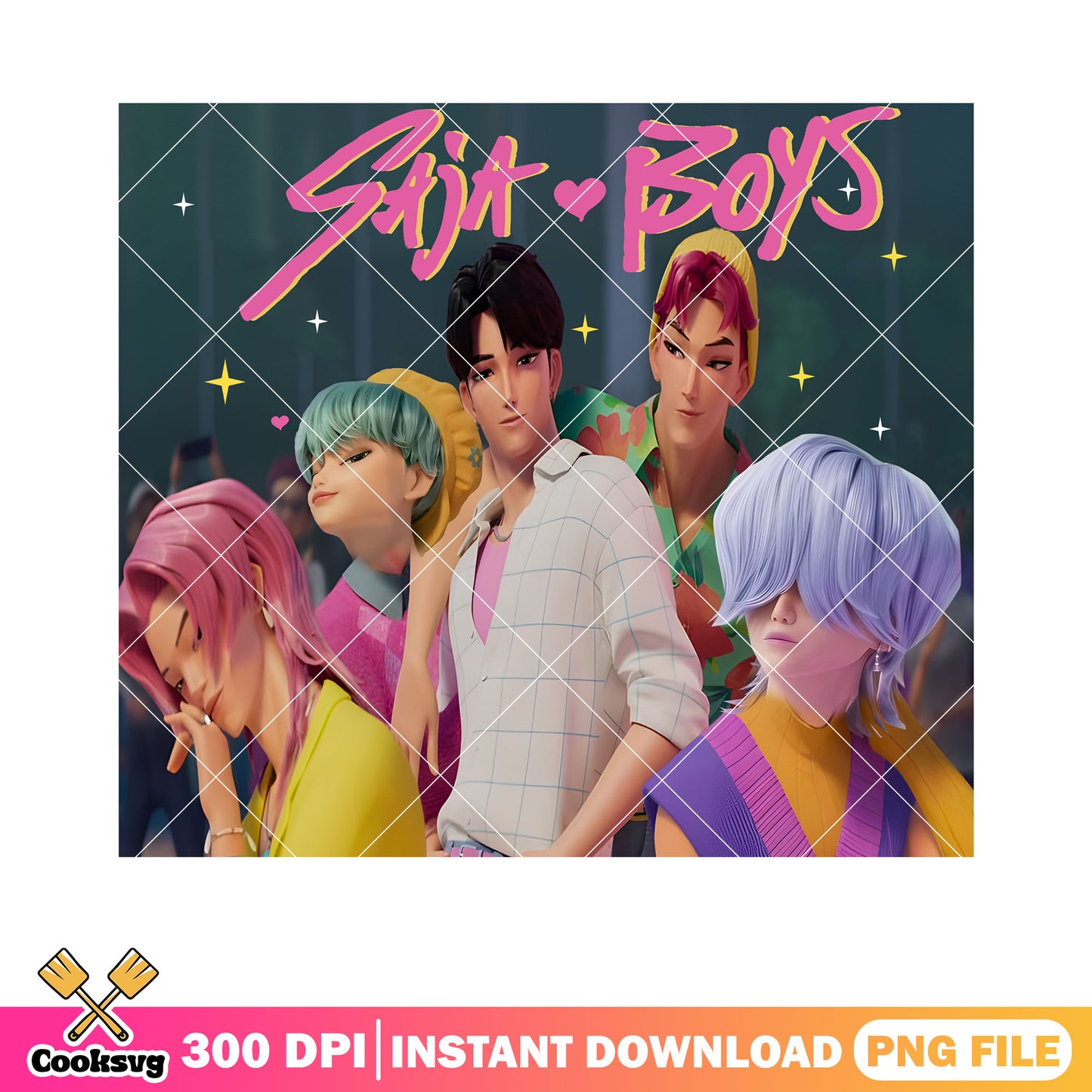 Saja boys cute png tumbler, saja boys band png, kpop hunters png