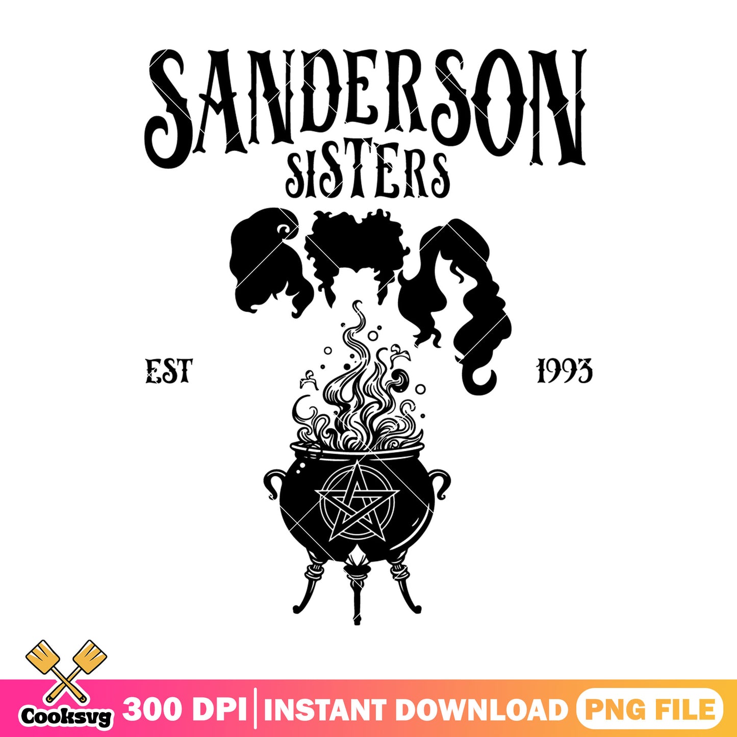 Sanderson sister 1993 png, halloween decor png, vintage air png