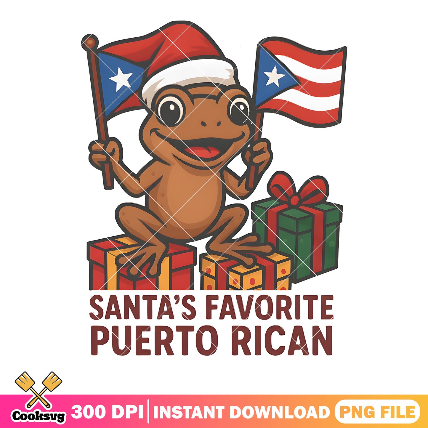 Santas favorite puerto rican png, puerto rico christmas png