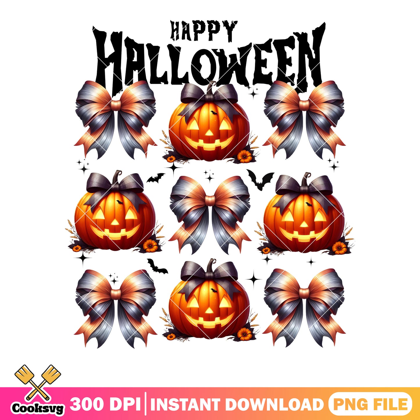 Scary bats blink star png, jack o lantern png, happy halooween png
