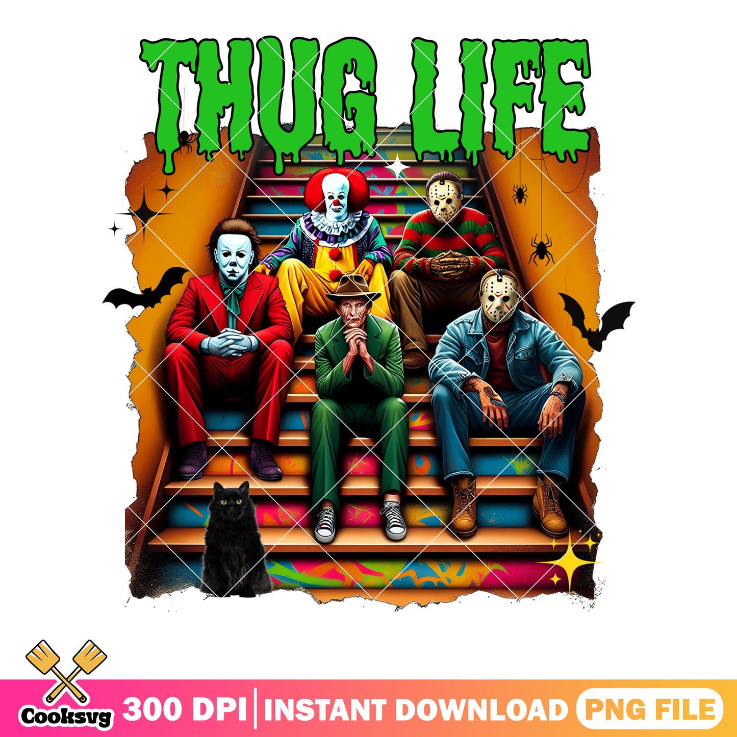 Scary bats pennywise png, Horror character png, scary halooween png