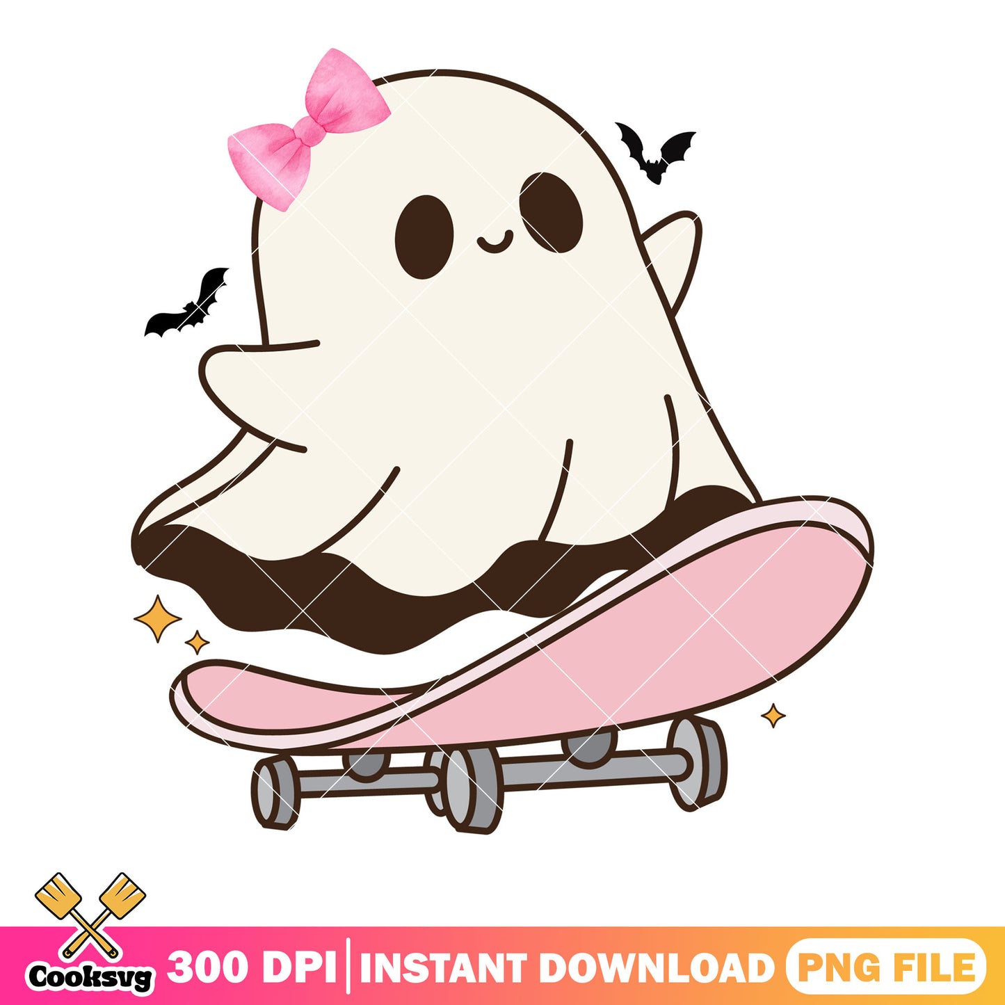 Scary bats skateboard png, yellow star png, scary night png