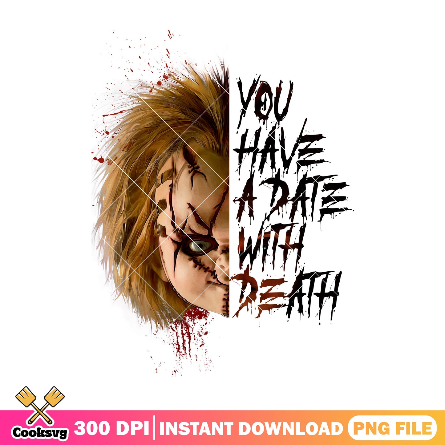 Scary chucky doll png, horror characters png, halloween decor png