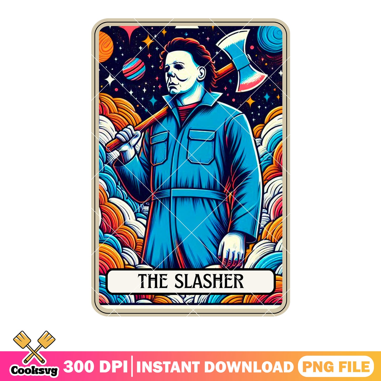 Serial Killer galaxy png, starry night png, Michael myers png