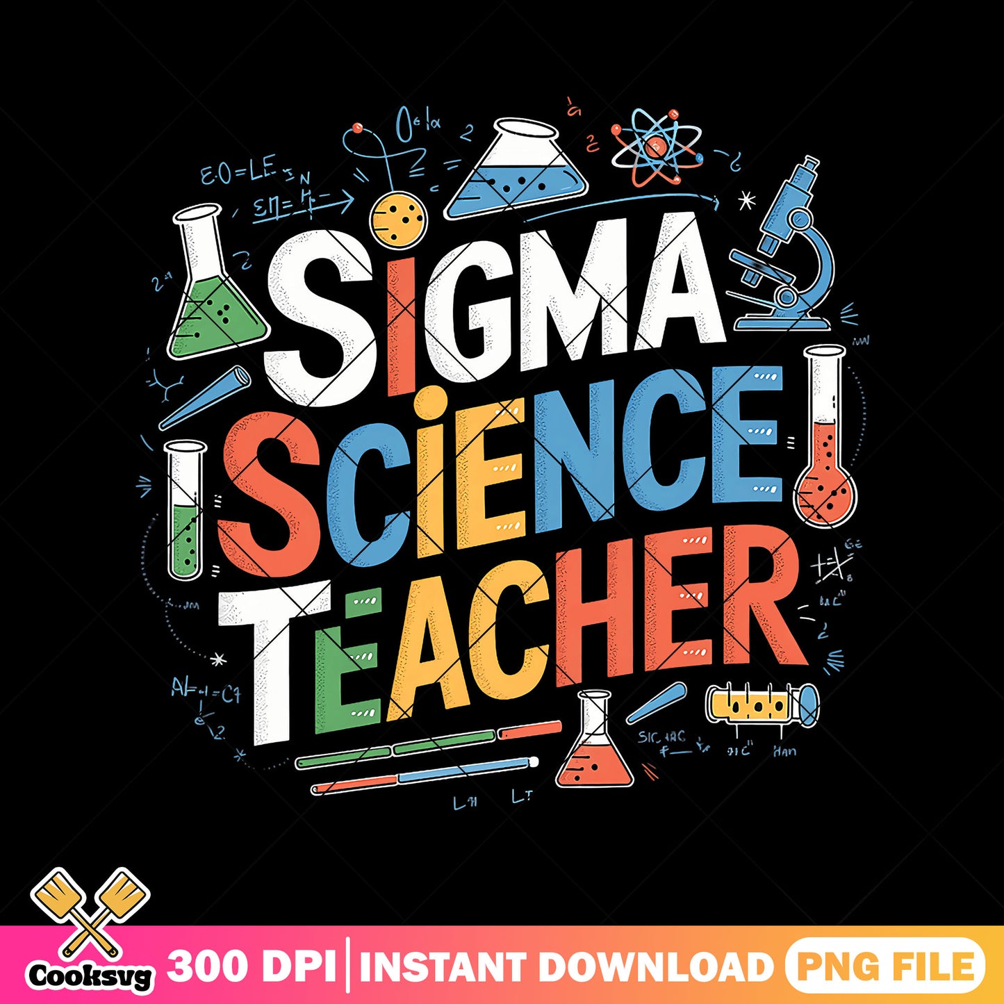 Sigma science teacher png, chemical art png, go back to school png