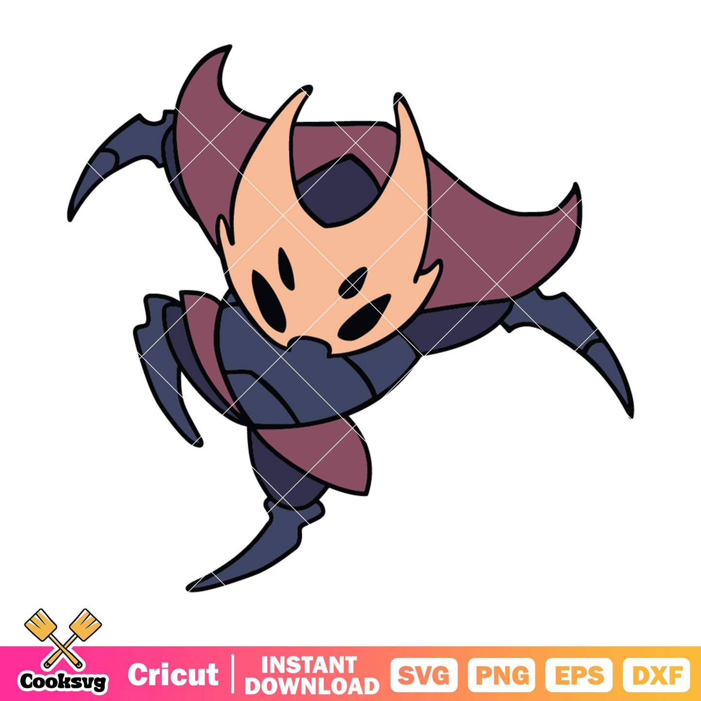 Silksong boss chibi svg, indie game svg, silksong indie svg
