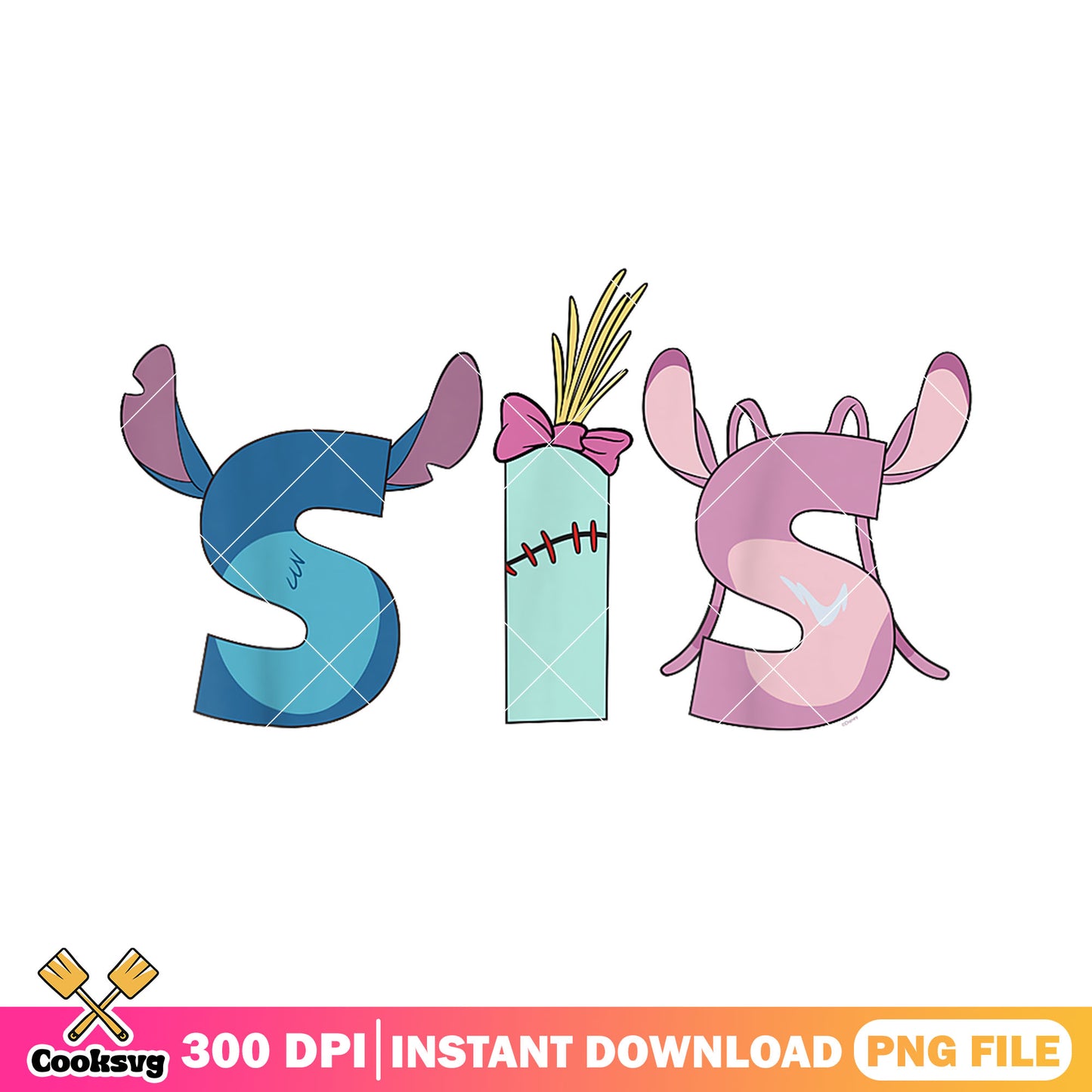 Sis text made by stitch png, stitch text png, stitch and lilo png