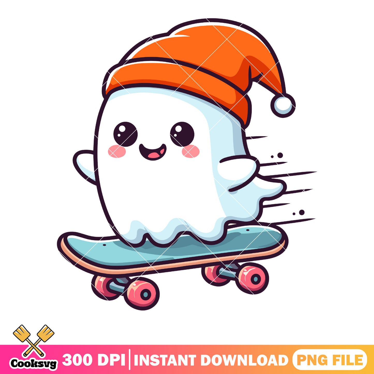 Skateboard red beanie png, ghost costume png, halloween scary png