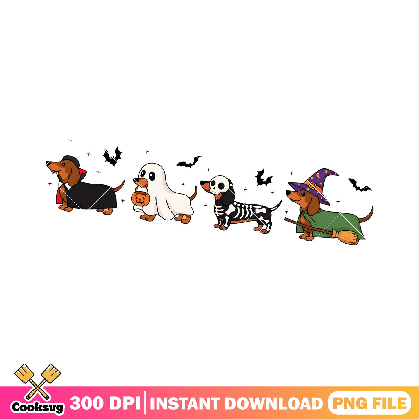 Skeleton costume dog png