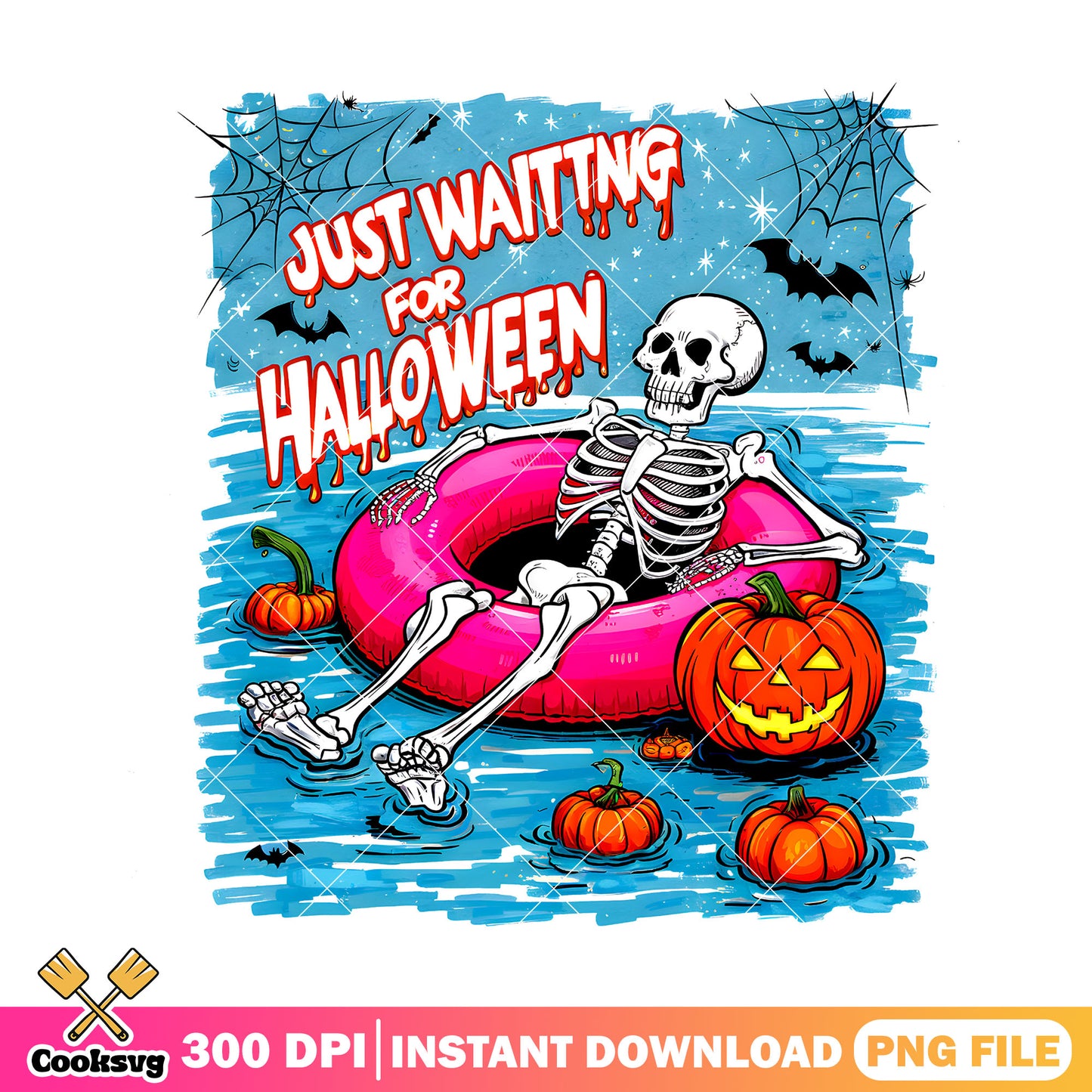Skeleton summer on beach png, halloween spirit png, horror movies png