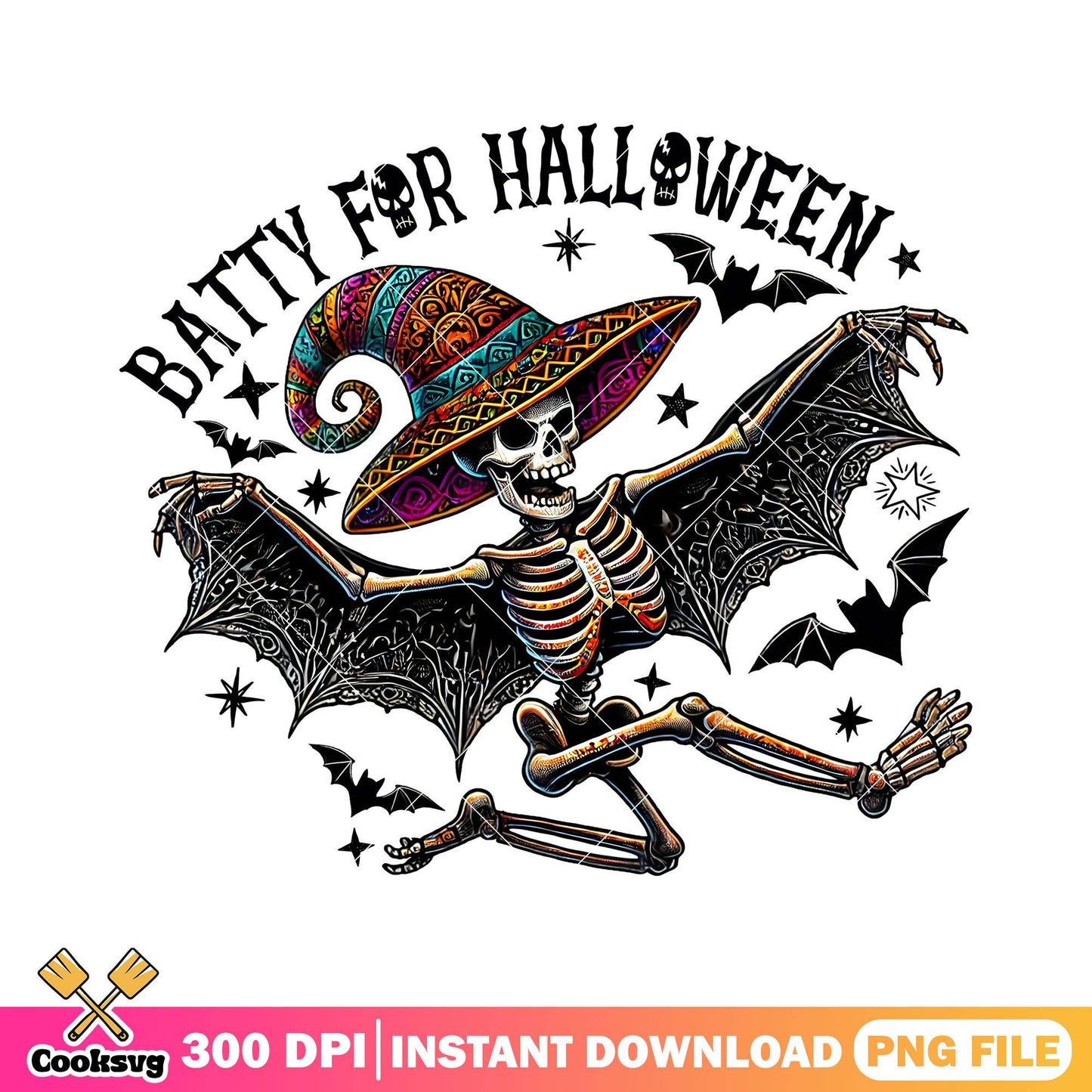 Skeleton with bat wings png, halloween custome png, horror png