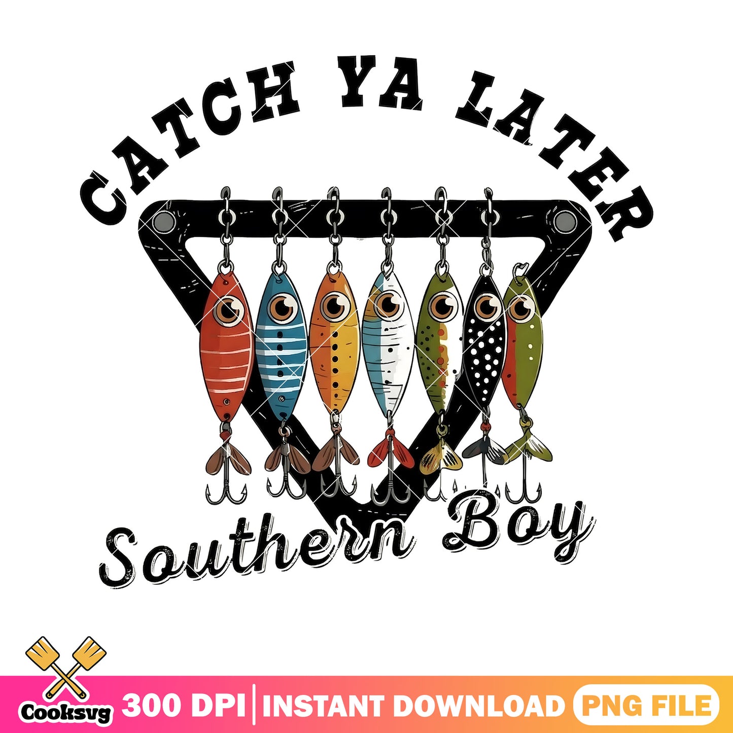 Southern boy catch fish png, fishing lures png, fishing t shirt png